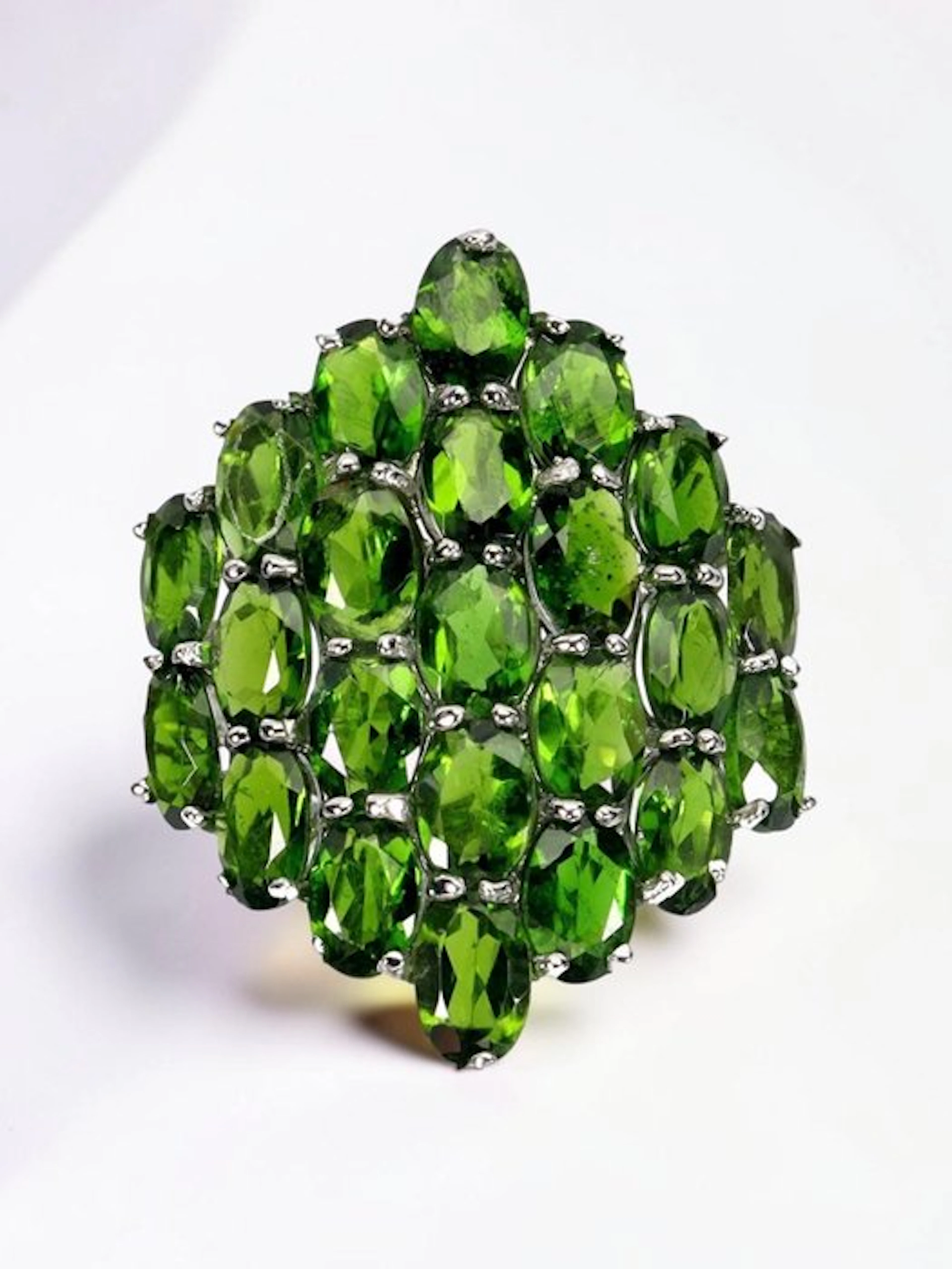 No reserve price - Ring 14K White Gold Plated 925 Silver - 0.00ct