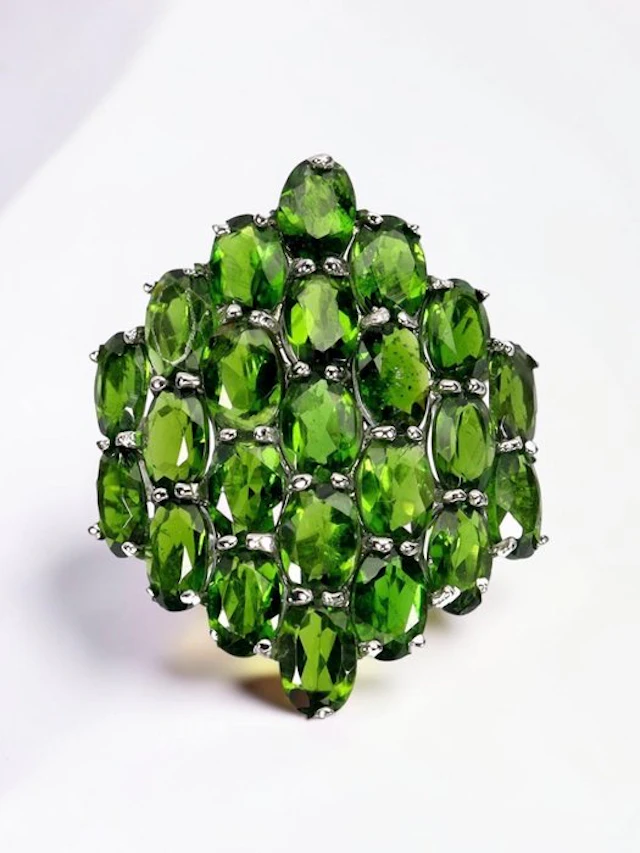 No reserve price - Ring 14K White Gold Plated 925 Silver - 0.00ct