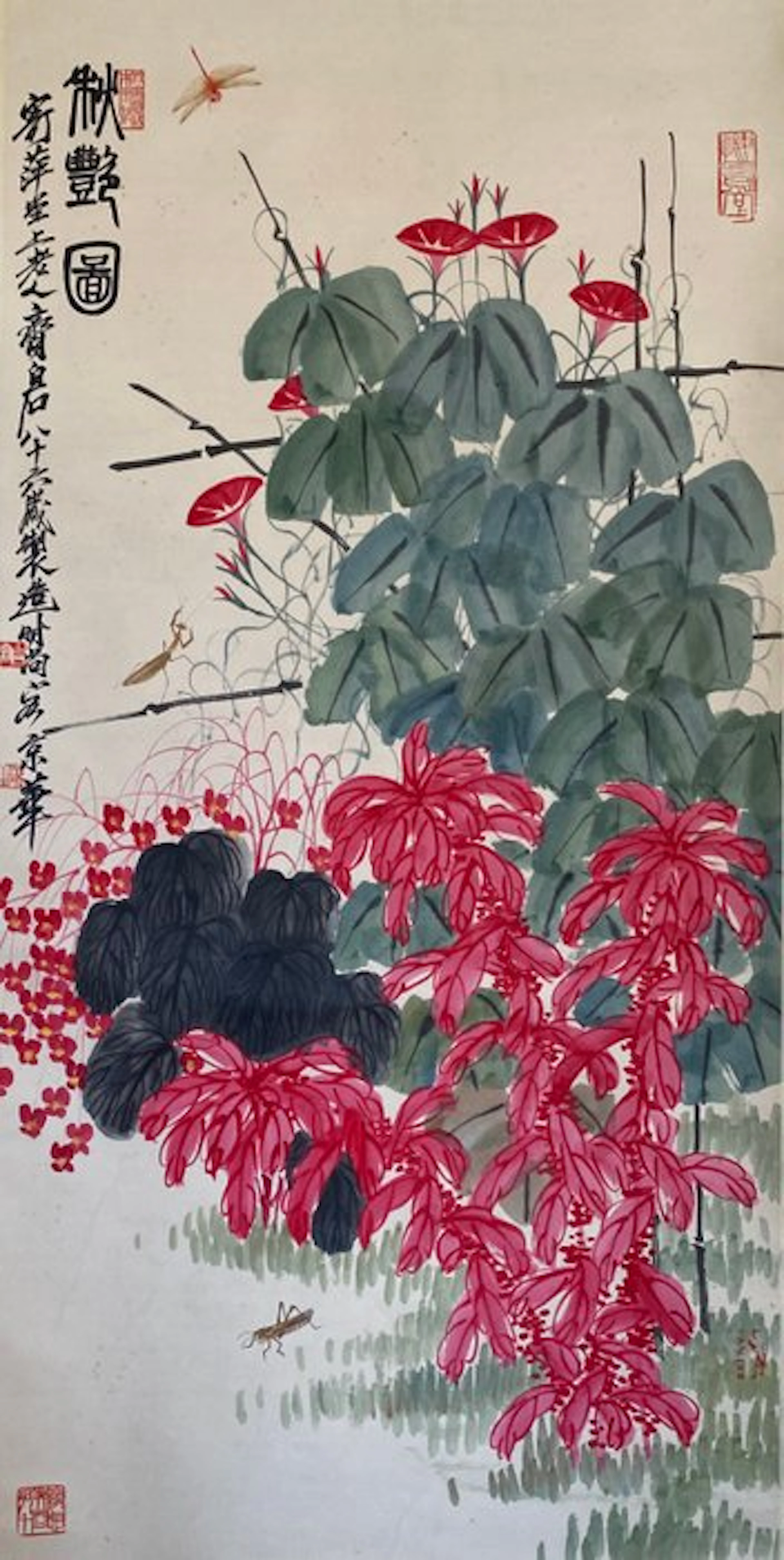 Ink on paper, Vertical Axis Hanging Scrolls - China - 21st century