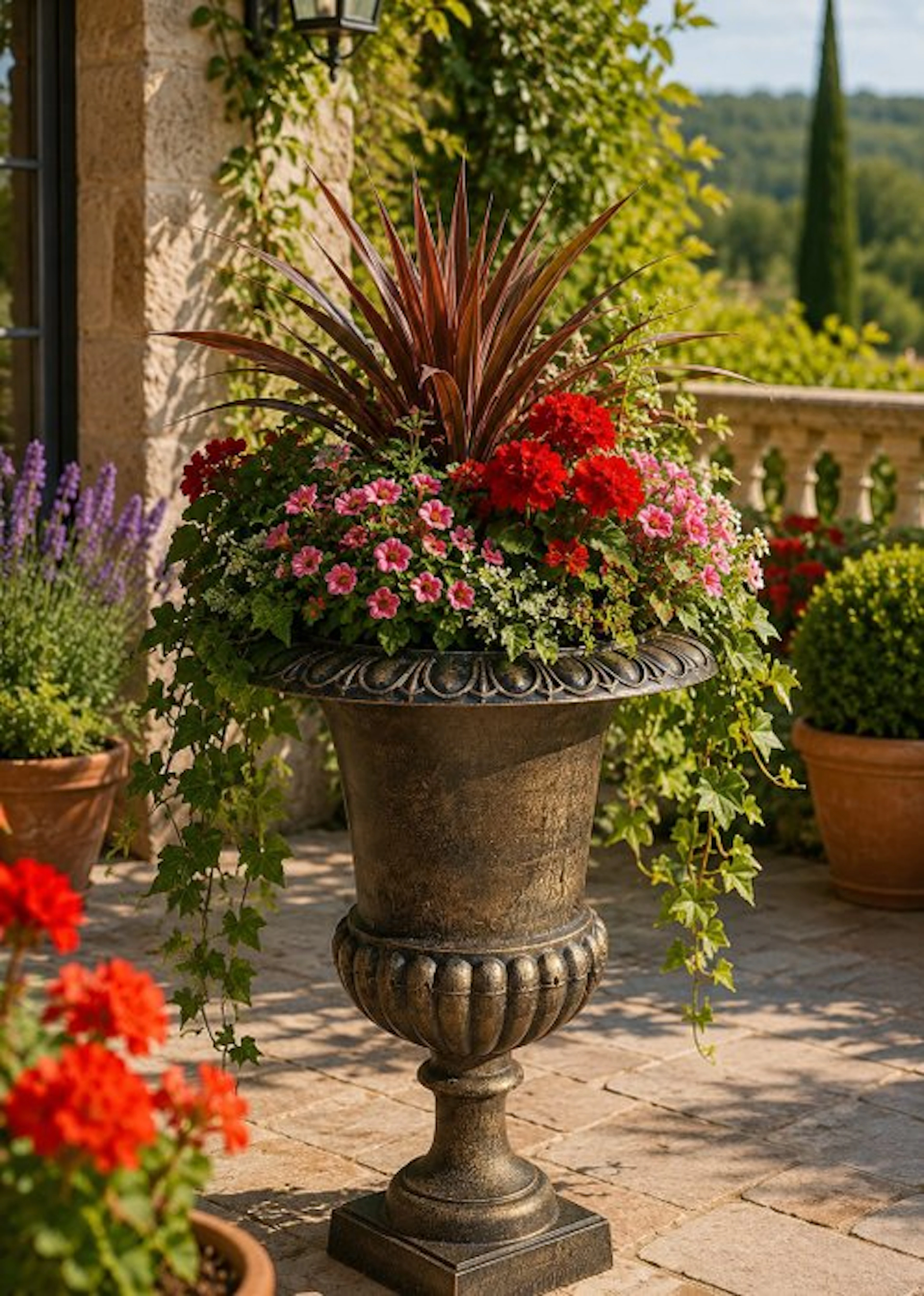Vase - garden vase XXL - cast iron