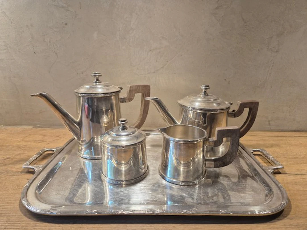 Elkington & Co. - Coffee and tea service (5) - Silverplated