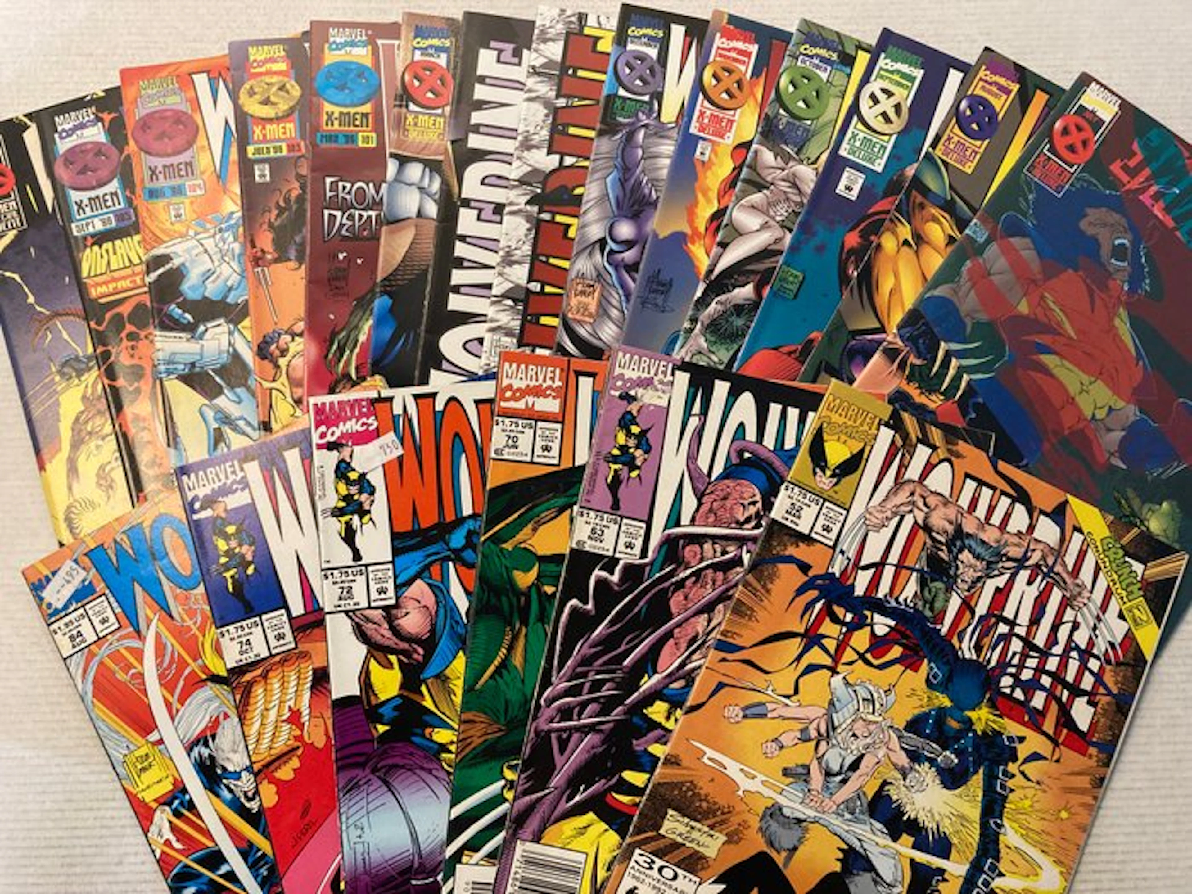 Wolverine (1988) 20 comics in range # 52 to 105 + Annual!...