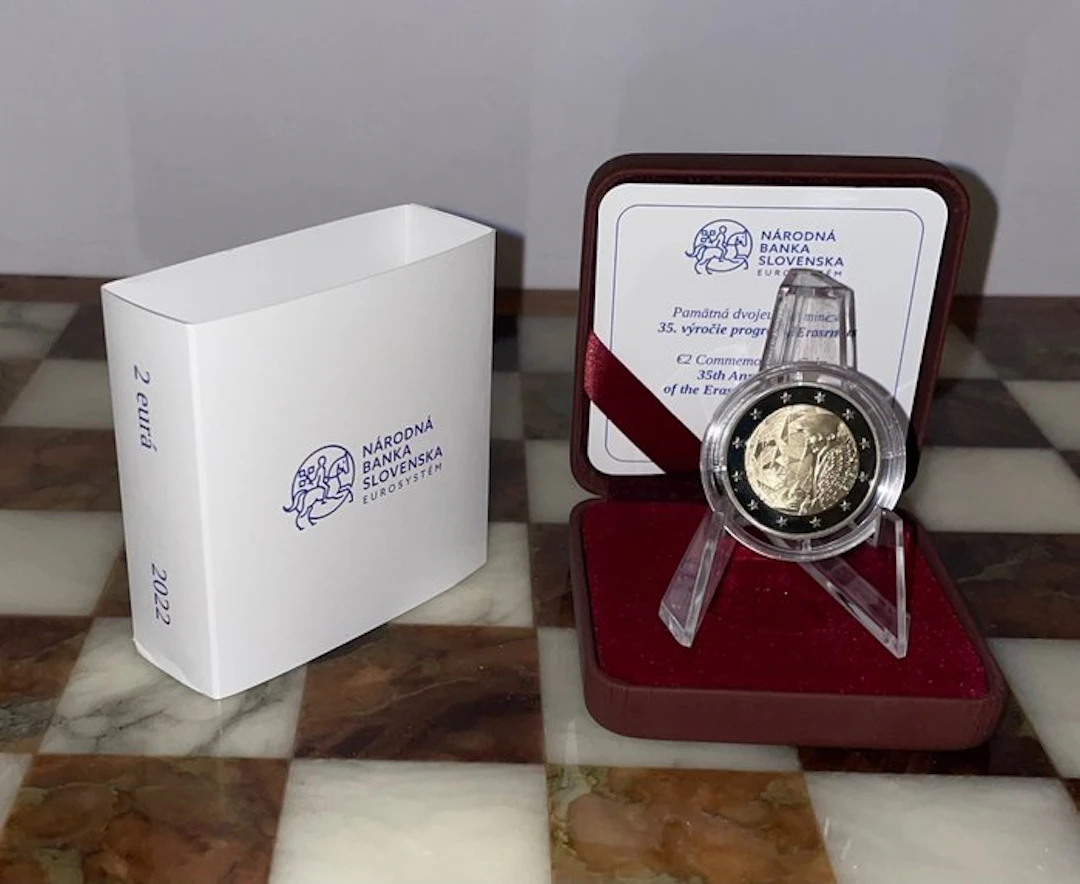 Slovakia. 2 Euro 2022 "Erasmus" Proof (No reserve price)