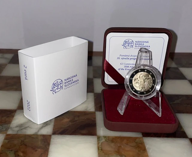 Slovakia. 2 Euro 2022 "Erasmus" Proof (No reserve price)