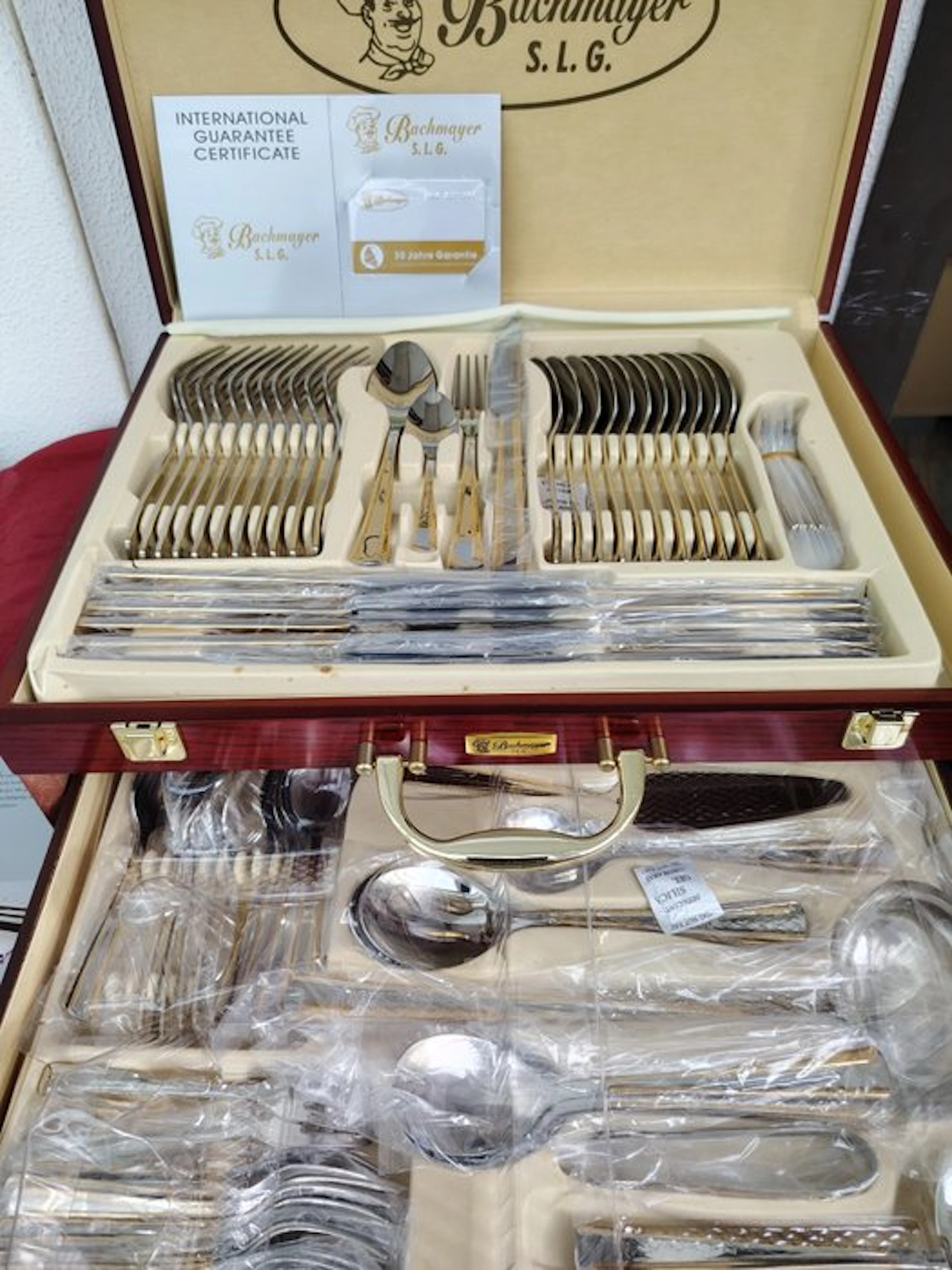 Bachmayer S.L.G. - Cutlery set for 12 (84) - Steel, 18/10 - Excellent quality.