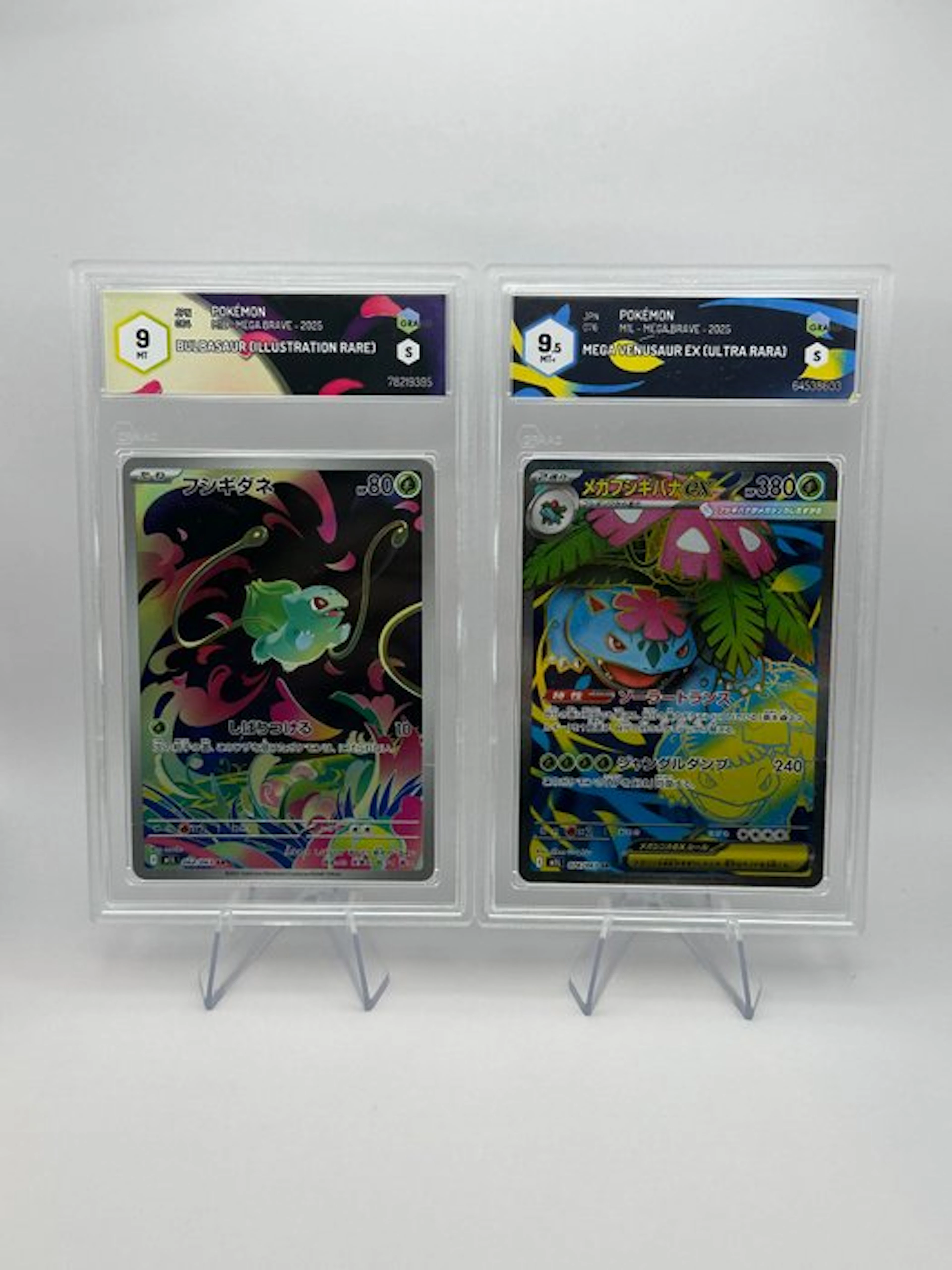 Pokémon - 2 Graded card - Bulbasaur