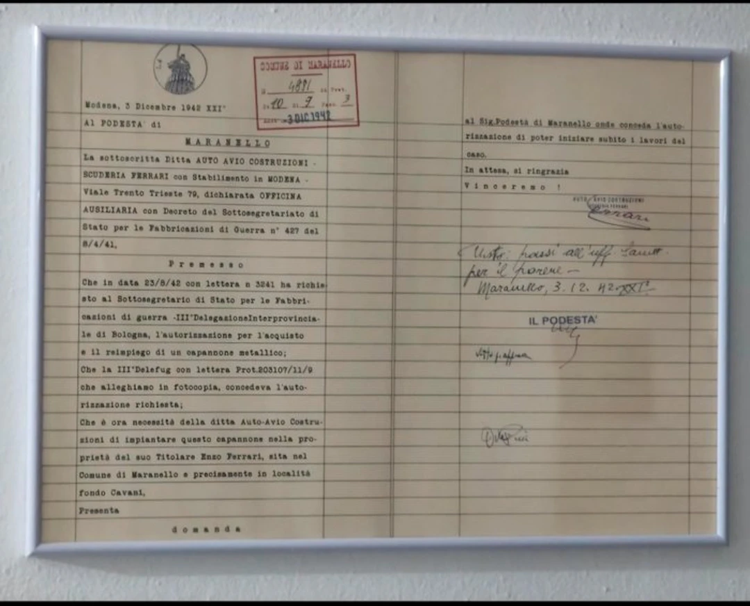 Certificate - Old Timer Ferrari - Ferrari - Ferrari...