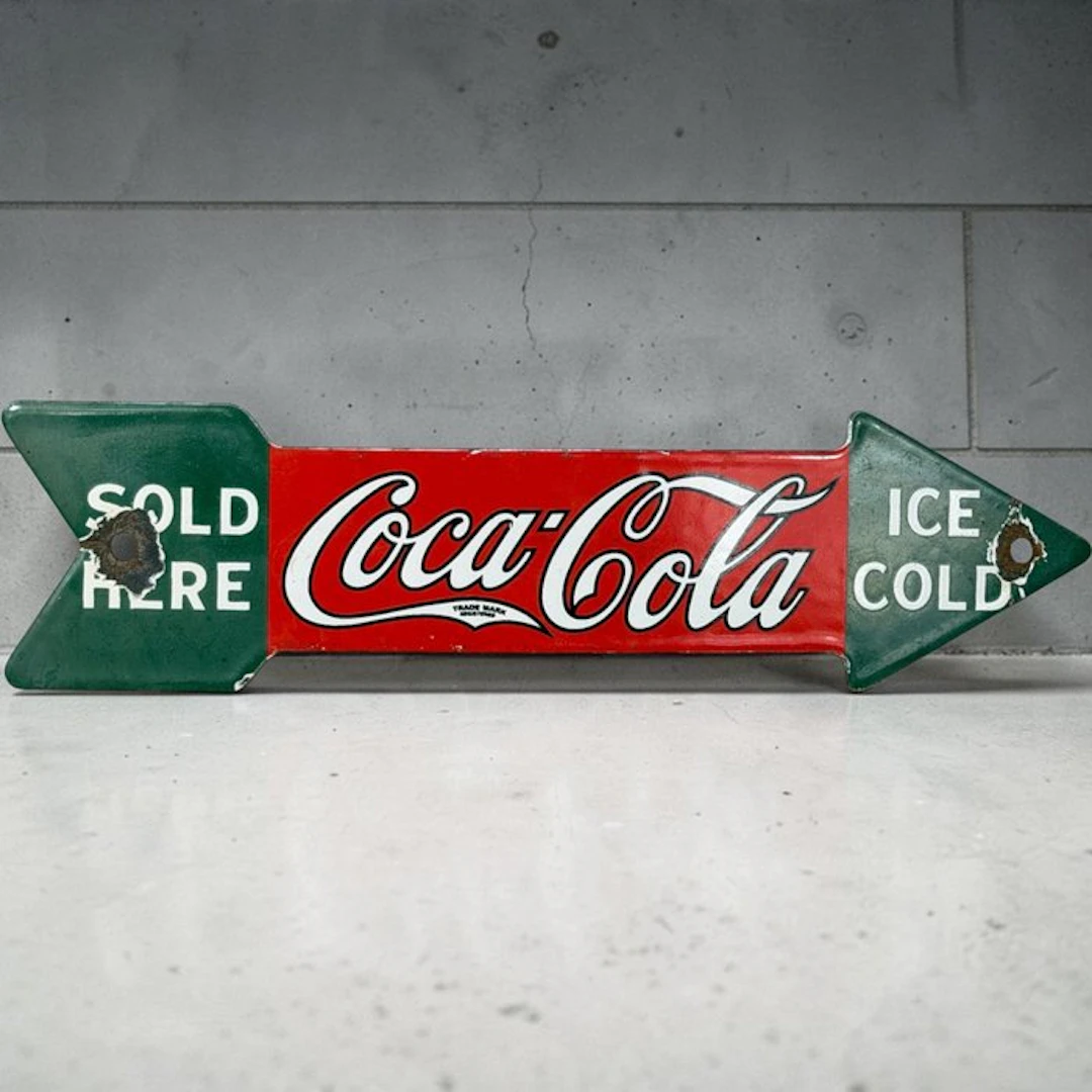 Coca-Cola - Enamel plate - Enamel