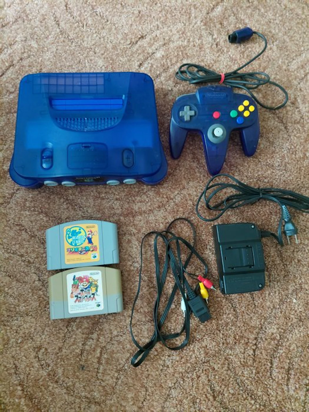 Nintendo - N64 - Nintendo 64 Transparent Dark Blue –...