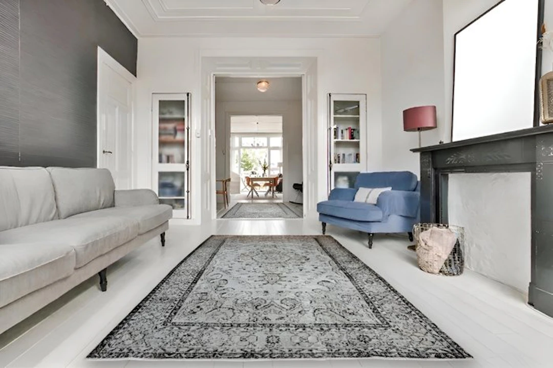 Grey vintage - Rug - 305 cm - 165 cm - with certificate