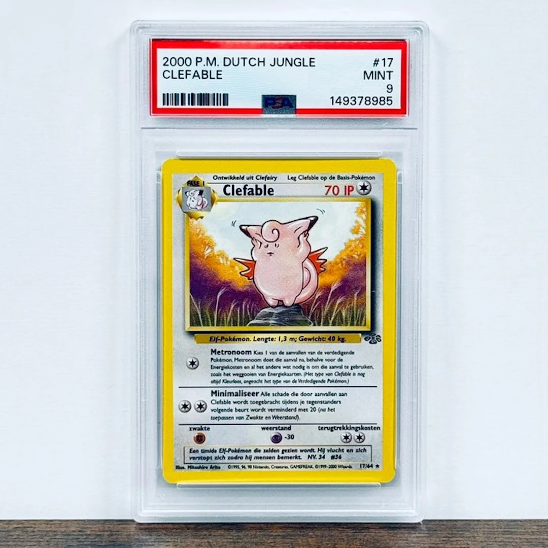 Pokémon Graded card - Clefable 17 – Pokémon - PSA 9