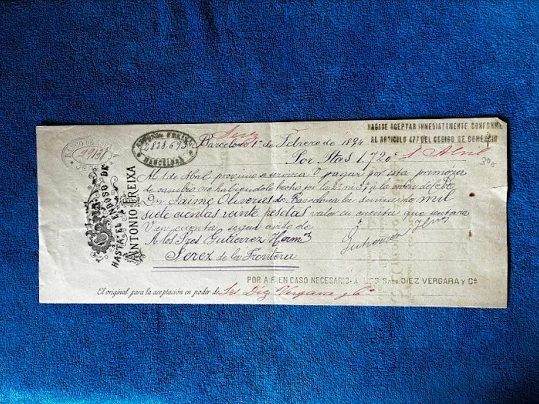Spain. 1720 pesetas 1894