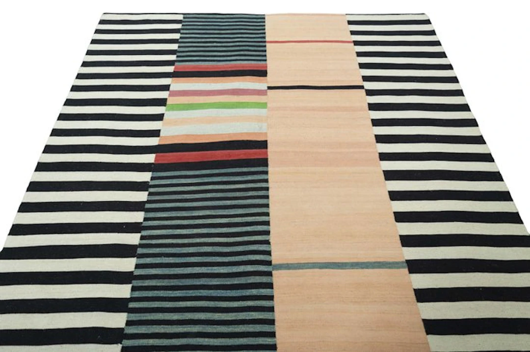 Handwoven Designer Kilim - Afghan Weave - Kelim - 213 cm - 199 cm