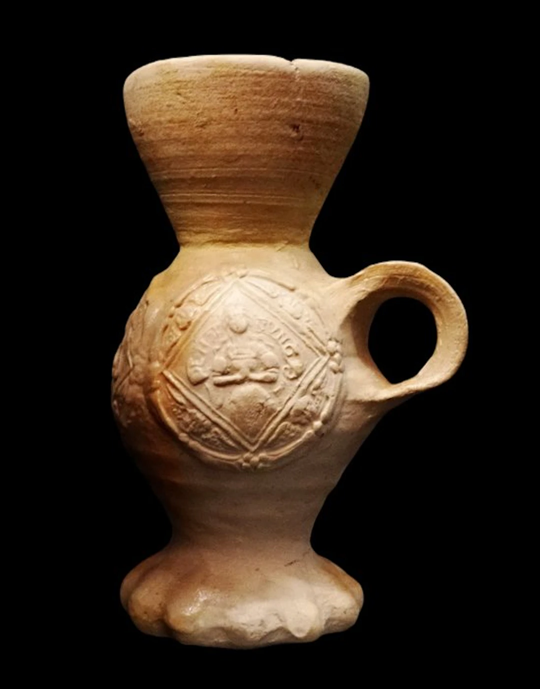 Medieval - Stoneware pitcher adorned with medallions - Siegburg - 15th Century