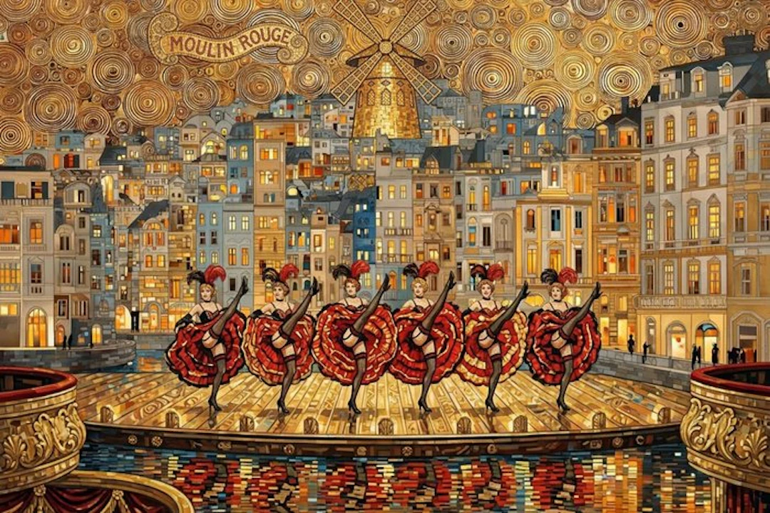 I_KONIQ - Moulin Rouge secondo Klimt