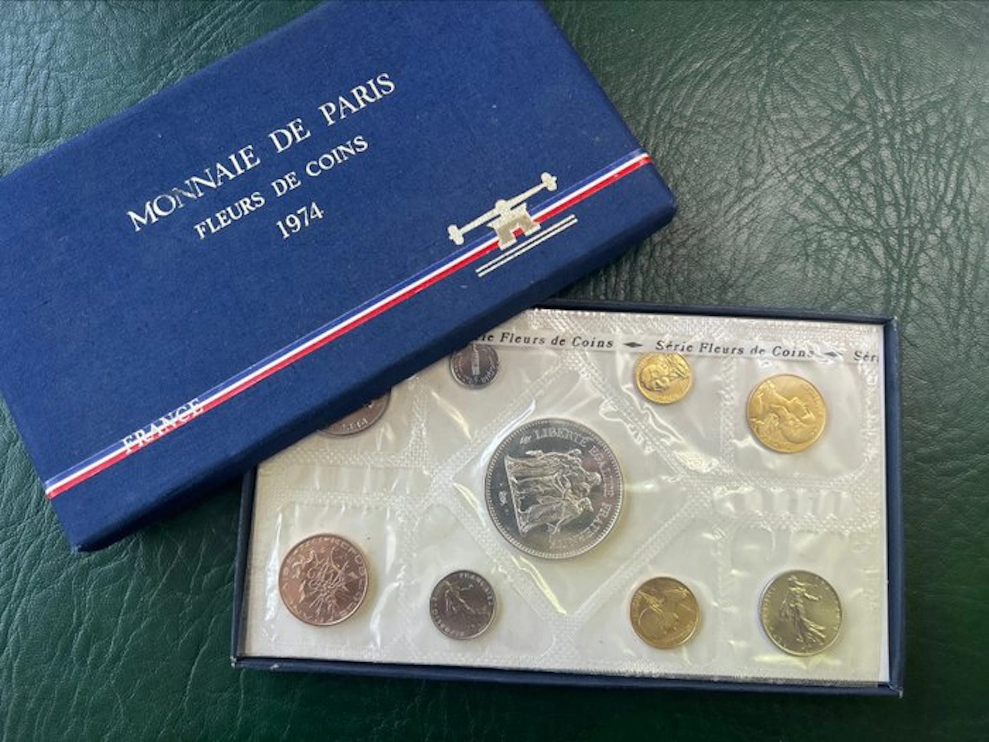 France. Year Set (FDC) 1974 (9 monnaies) (No reserve price)