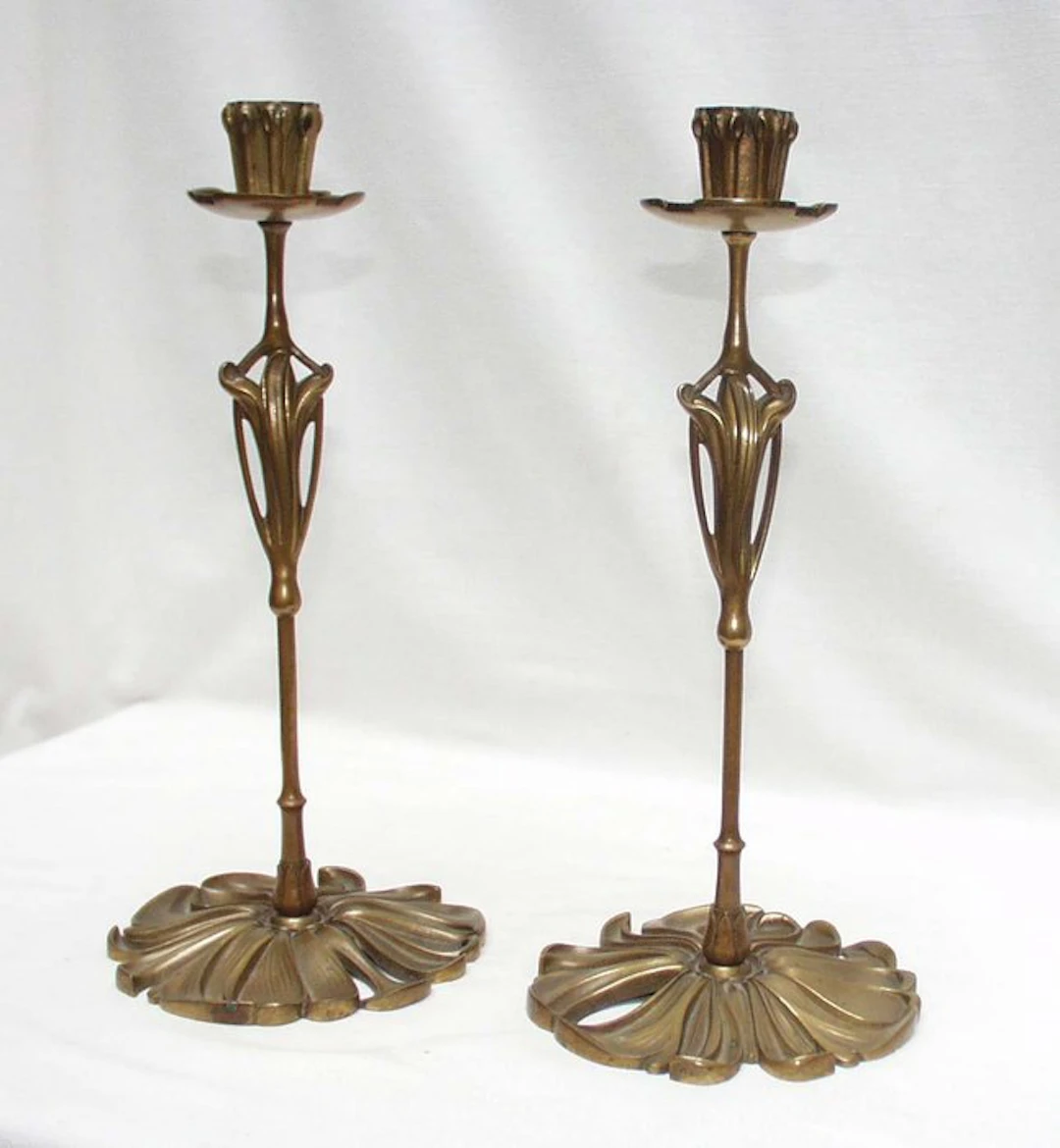 Georges De Feure - Candleholder (2) - Brass