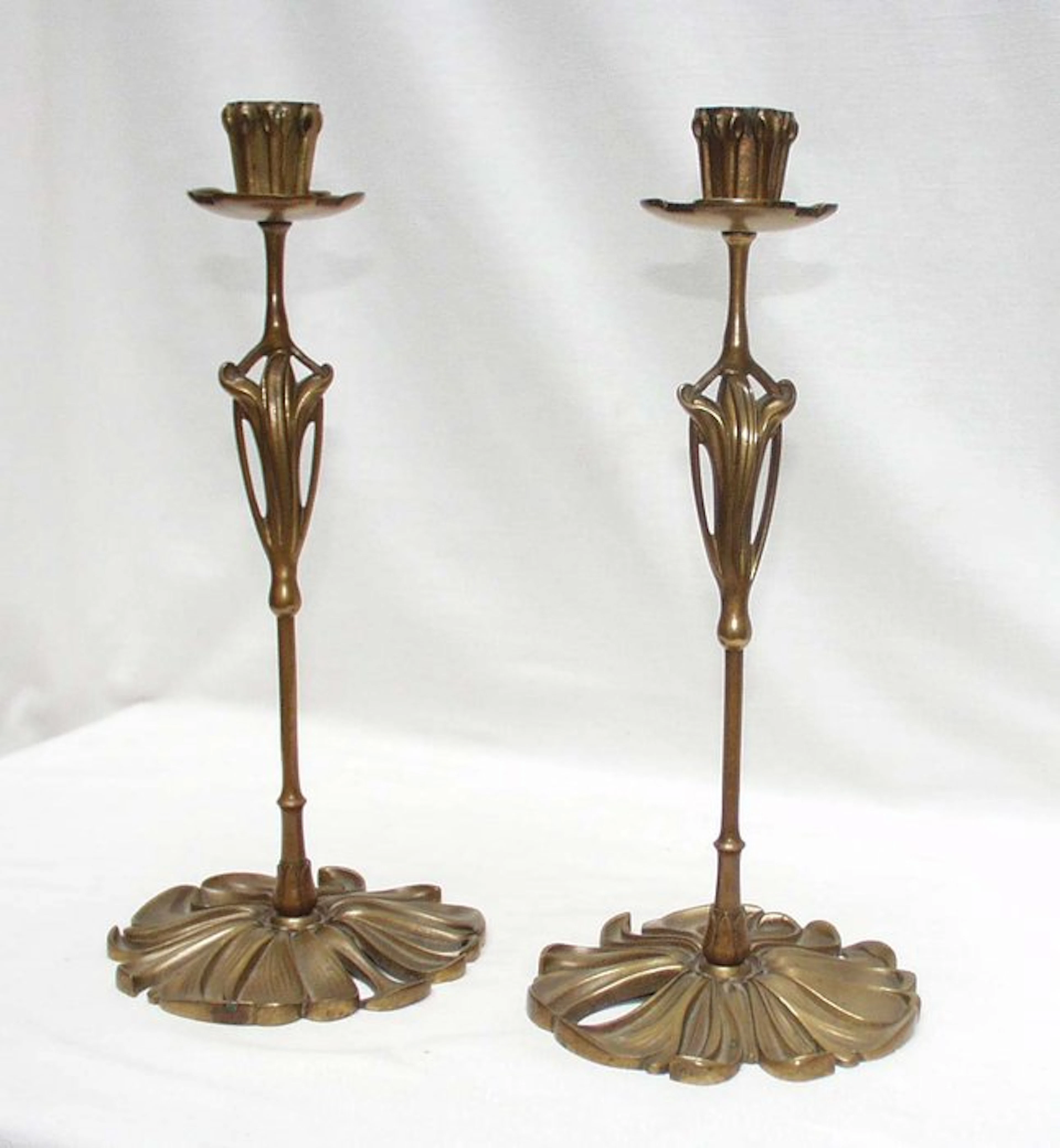 Georges De Feure - Candleholder (2) - Brass