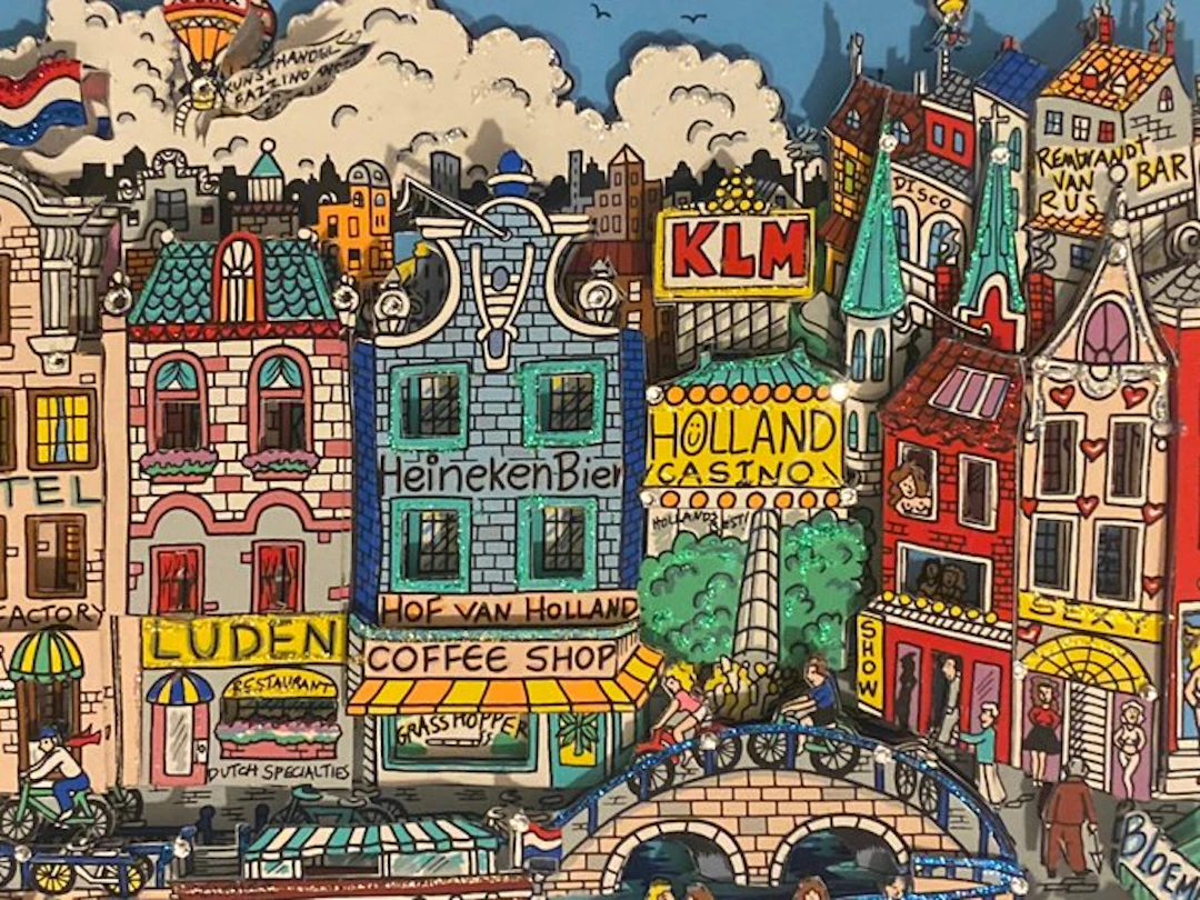Charles Fazzino (1955) - Alluringly Amsterdam