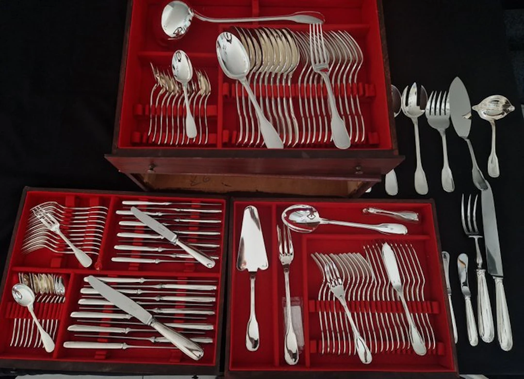 Christofle - Cutlery set for 12 - Versailles - Metal