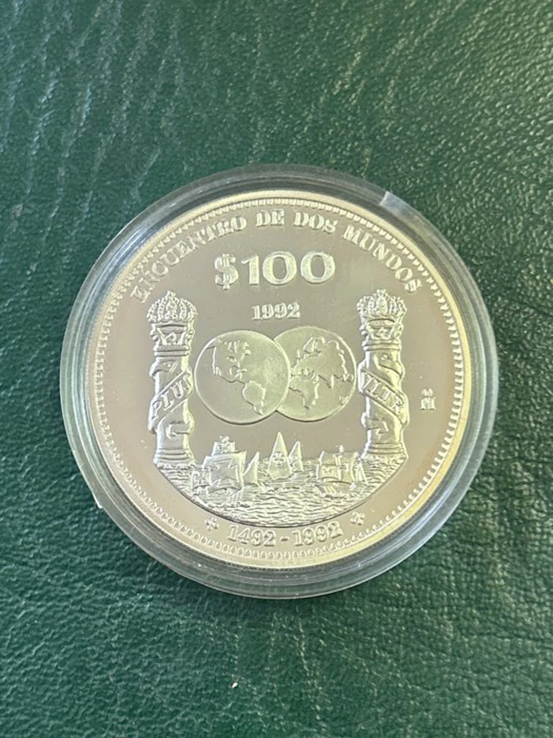 Mexico. 100 Pesos 1992 Encuentro de dos Mundos, Proof (No reserve price)