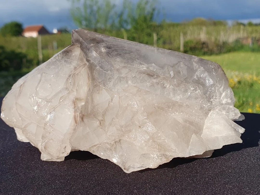 Huge Cabinet-Size Elestial Quartz Matrix Cluster...