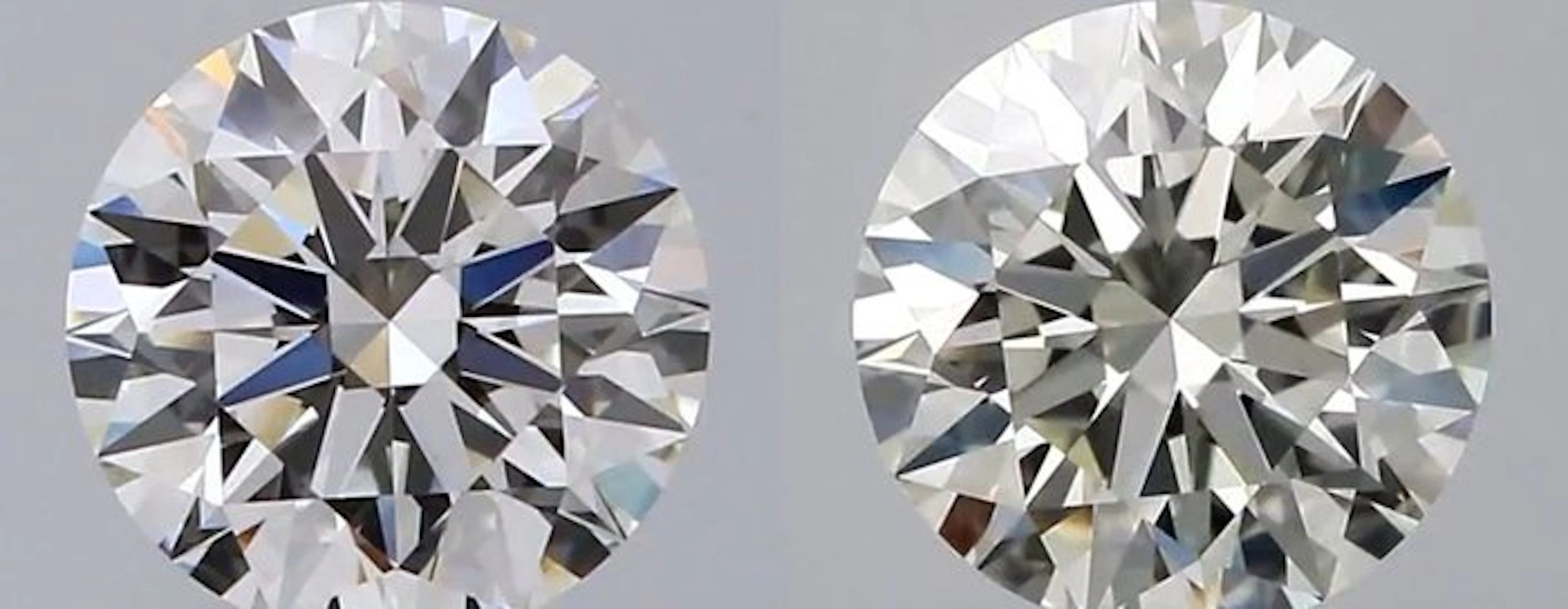 2 pcs Diamond (Natural) - 0.67 ct - Round - G - VVS1...