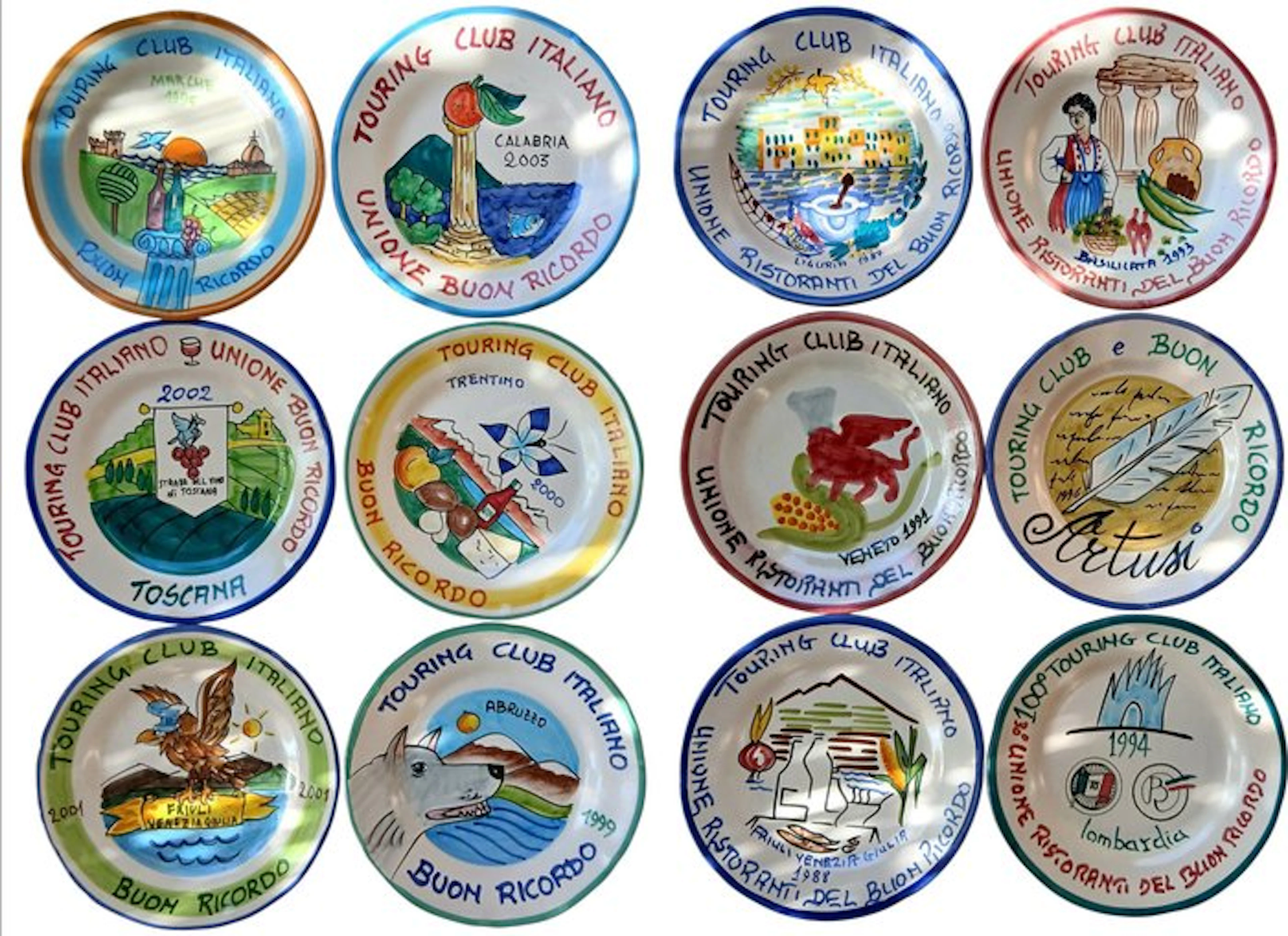 Buon Ricordo - Touring Club - Ceramica Vietri Mare - Dish...