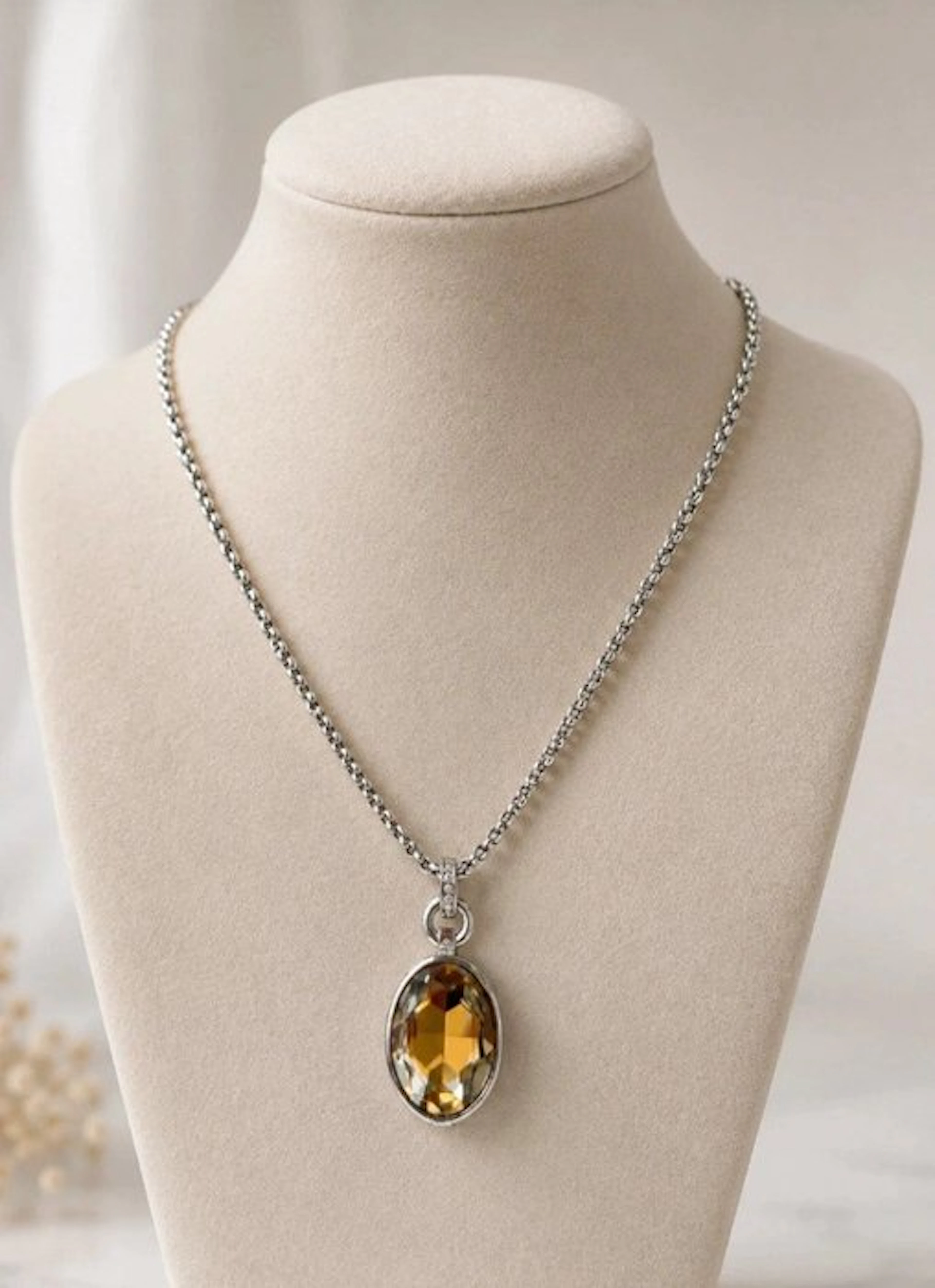 Dior - Synthetic gemstone - Metal - Necklace with pendant