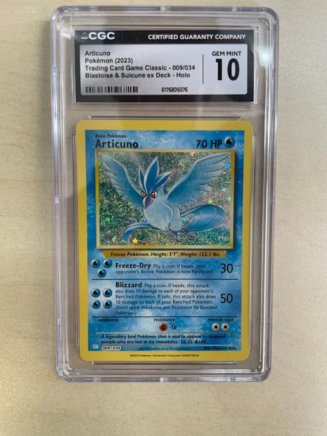 Pokémon - 1 Graded card - Articuno 009/034 Foil - CGC 10