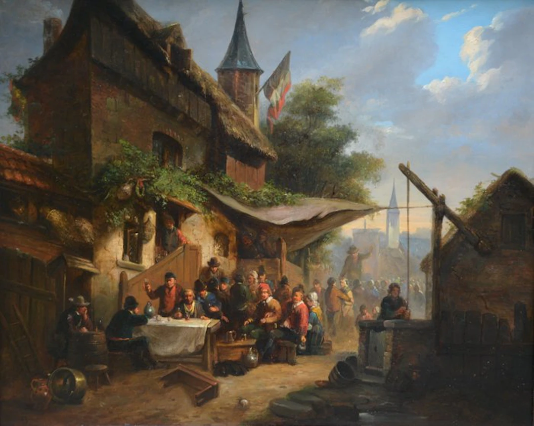 Hollandse School (XIX) (Vroeg 19e eeuw) - Dorpsfeest