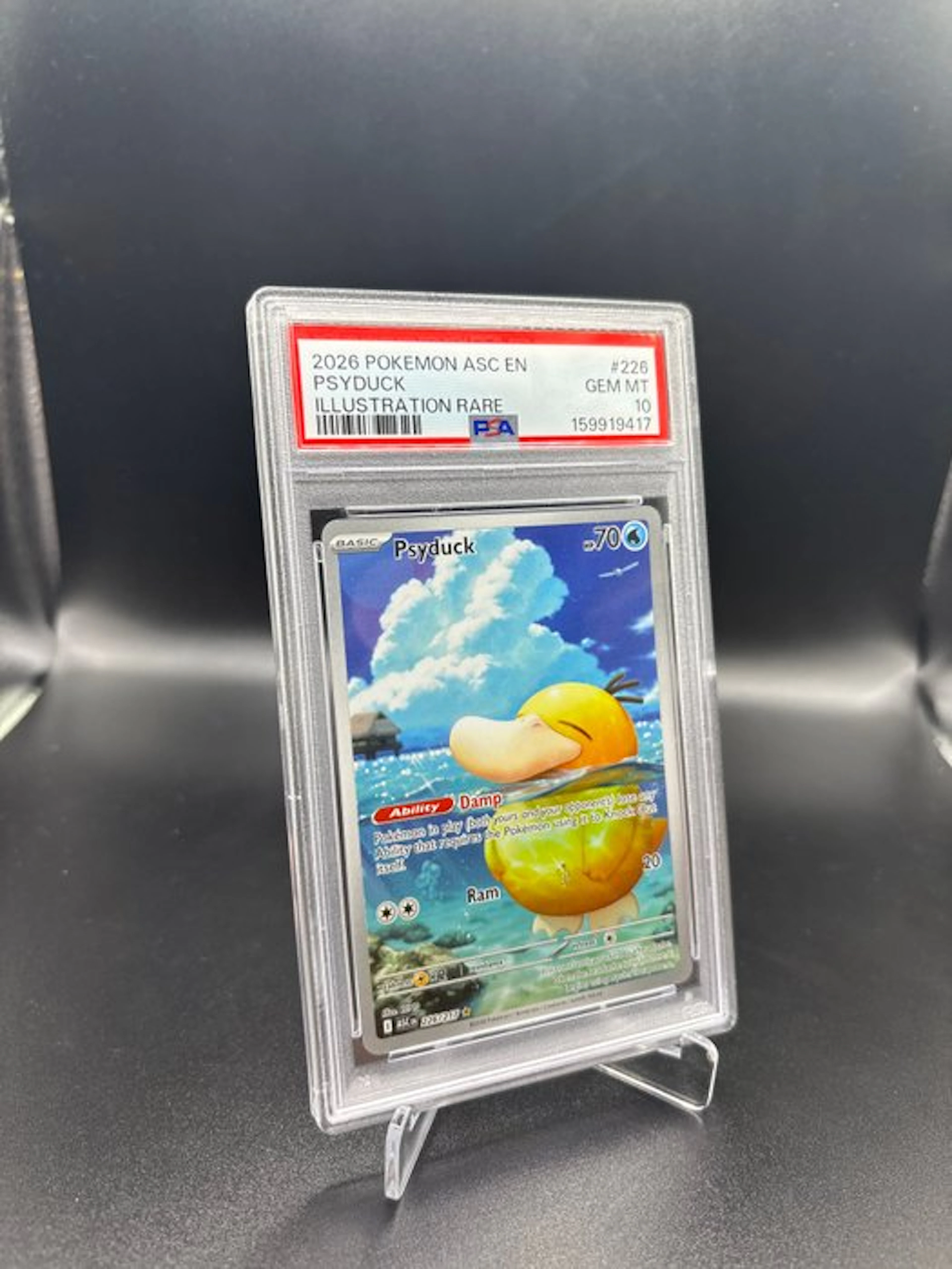 Pokémon - 1 Graded card - Psyduck 226 Ascended Heroes Alternate art - PSA 10