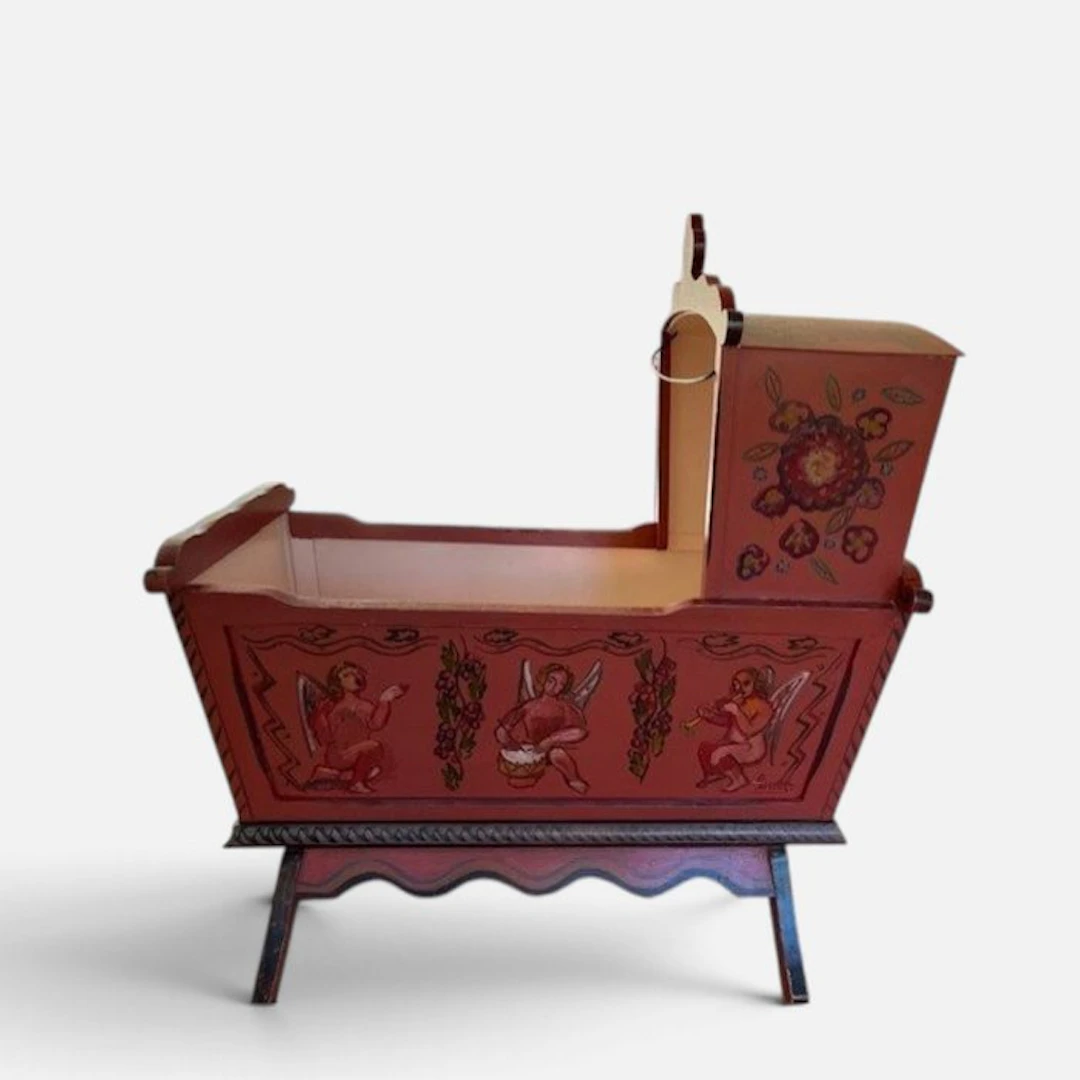 Cradle - Wood - Crib and dresser set