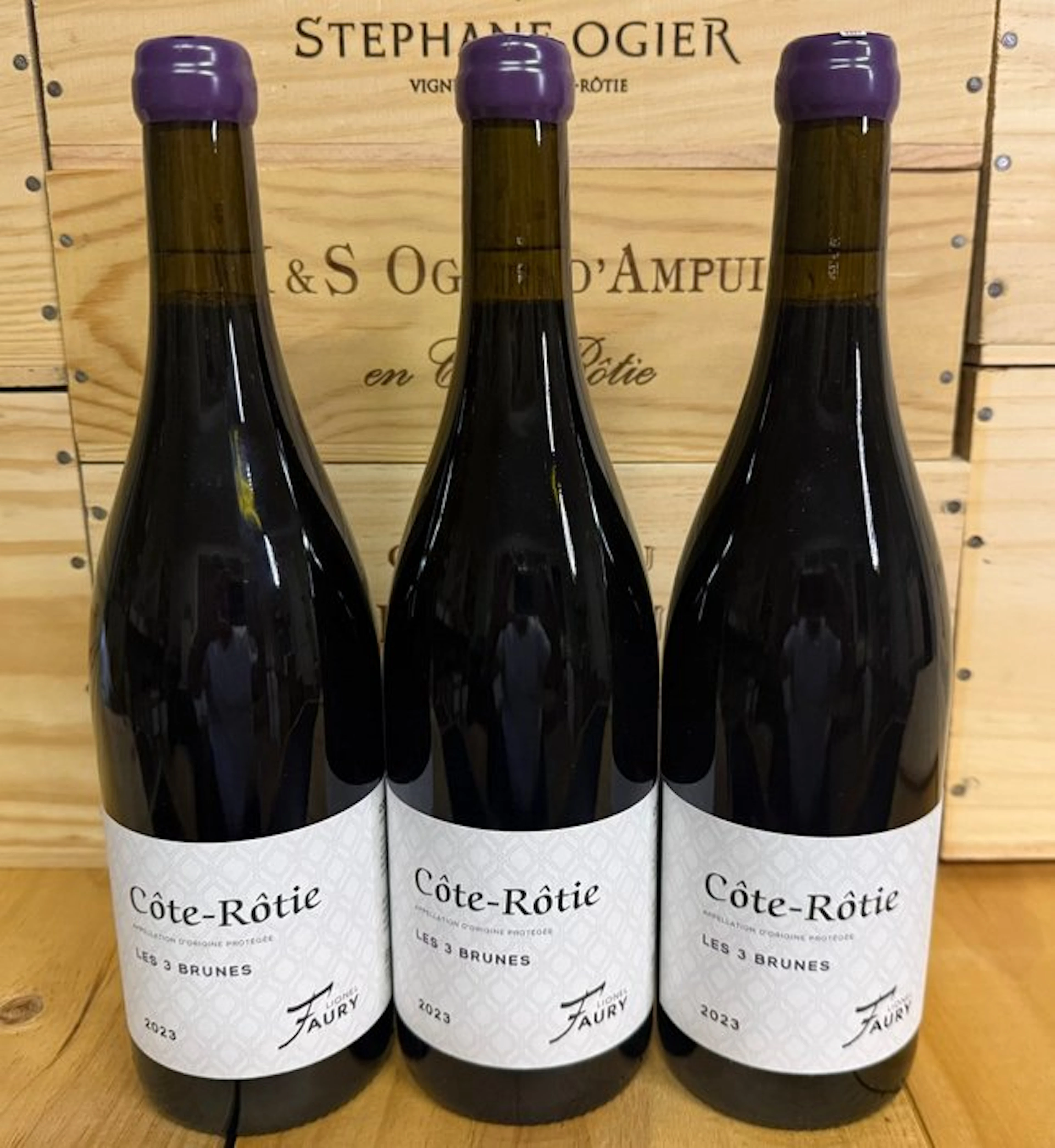 2023 Domaine Faury, Côte Rôtie, Les 3 Brunes - Côte Rotie - 3 Bottles (0.75L)