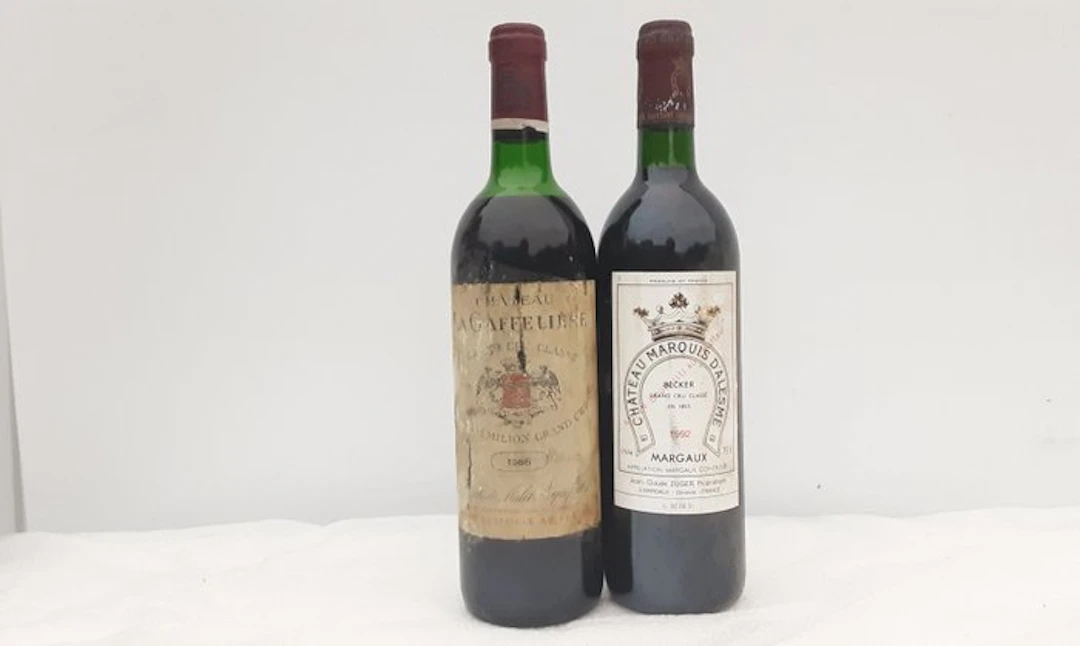 1986 Chateau La Gaffeliere & 1992 Chateau Marquis...