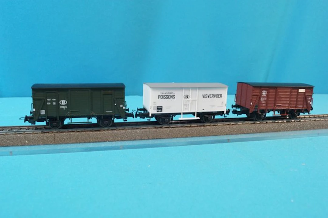 Sachsenmodelle H0 - 14136 - Train set (1) - NMBS / SNCB Freight Car Set - NMBS