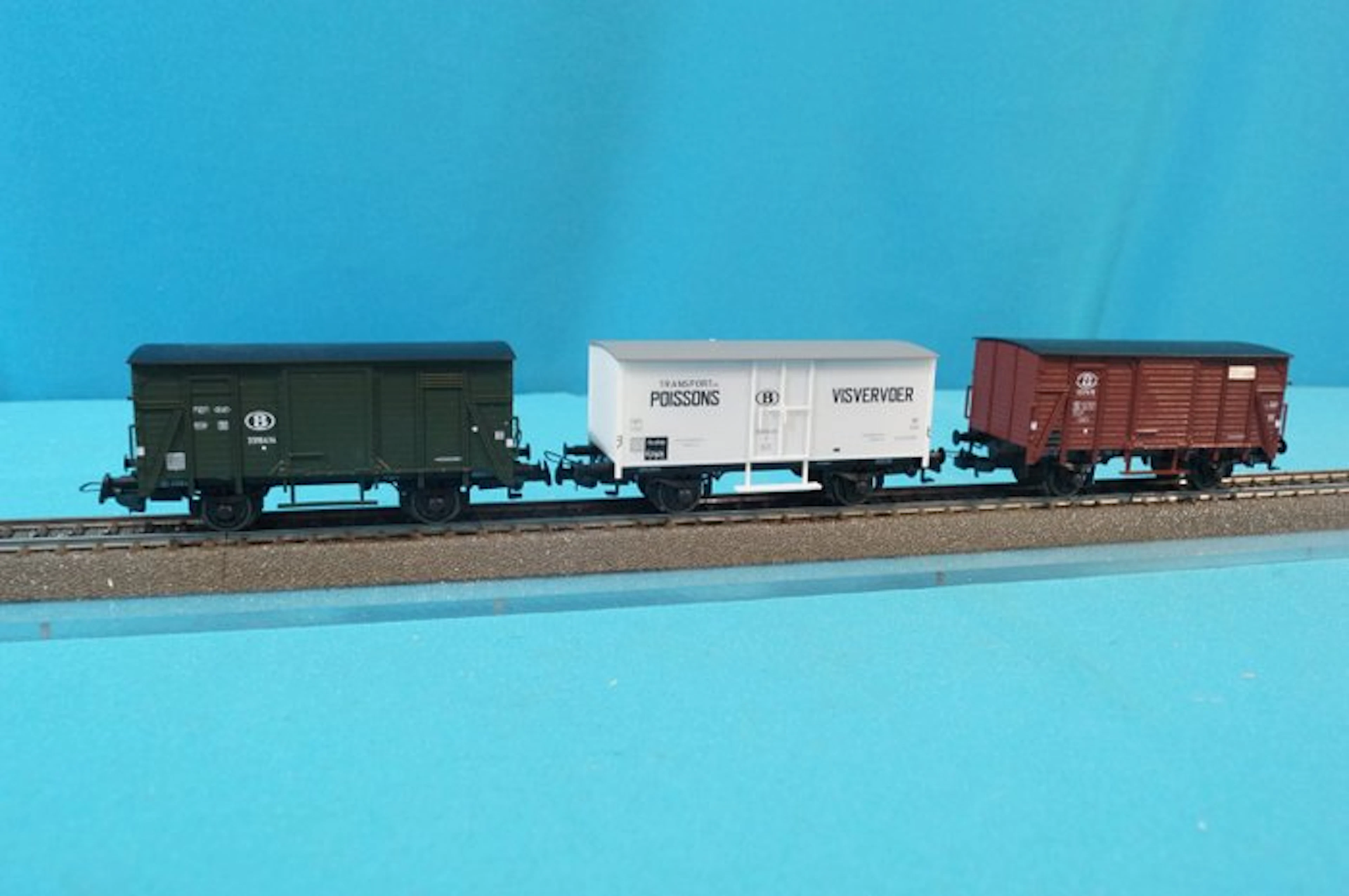 Sachsenmodelle H0 - 14136 - Train set (1) - NMBS / SNCB Freight Car Set - NMBS