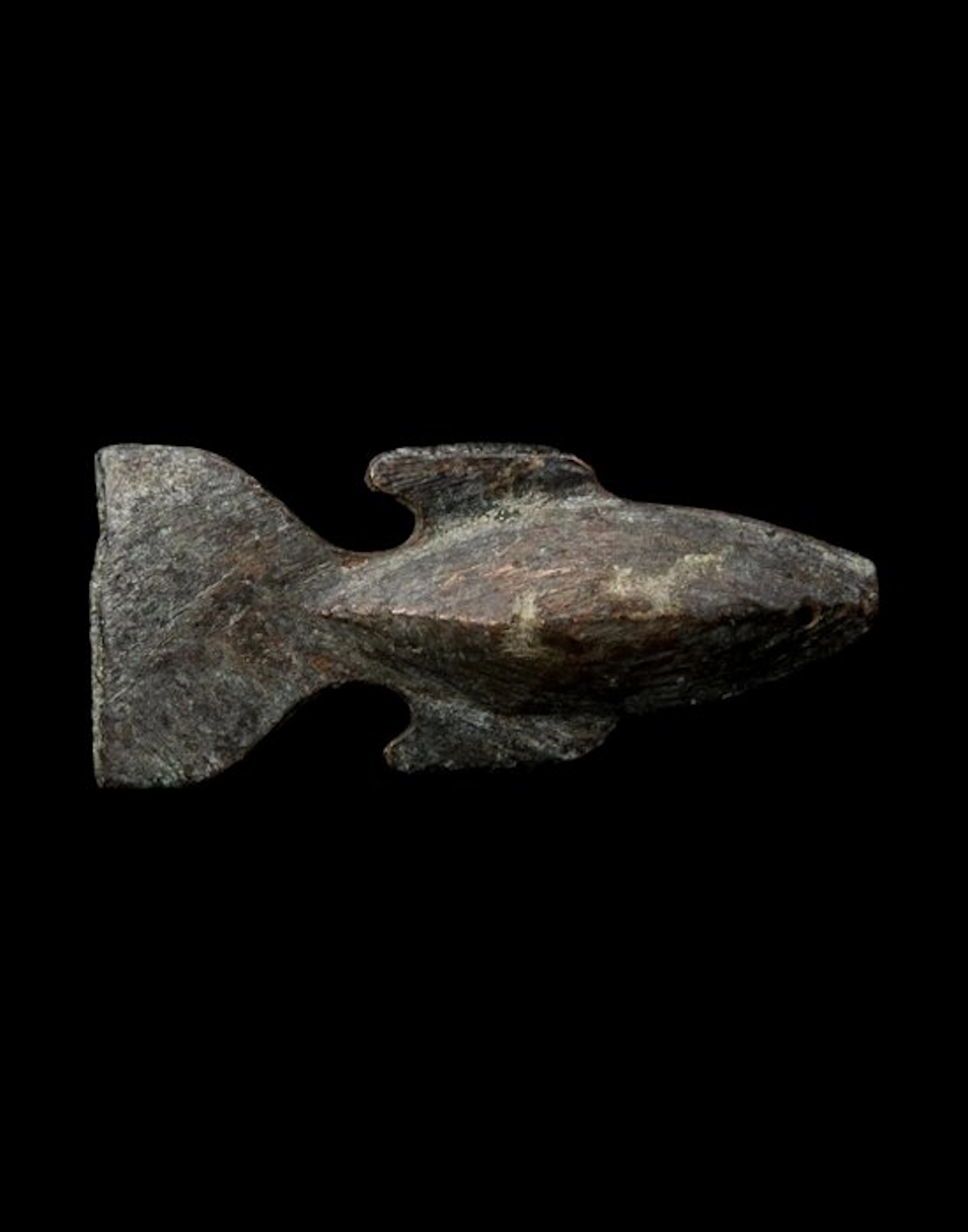 Ancient Chinese - Amulet - Bronze fish - Zhou Dynasty - 1st millennium BC