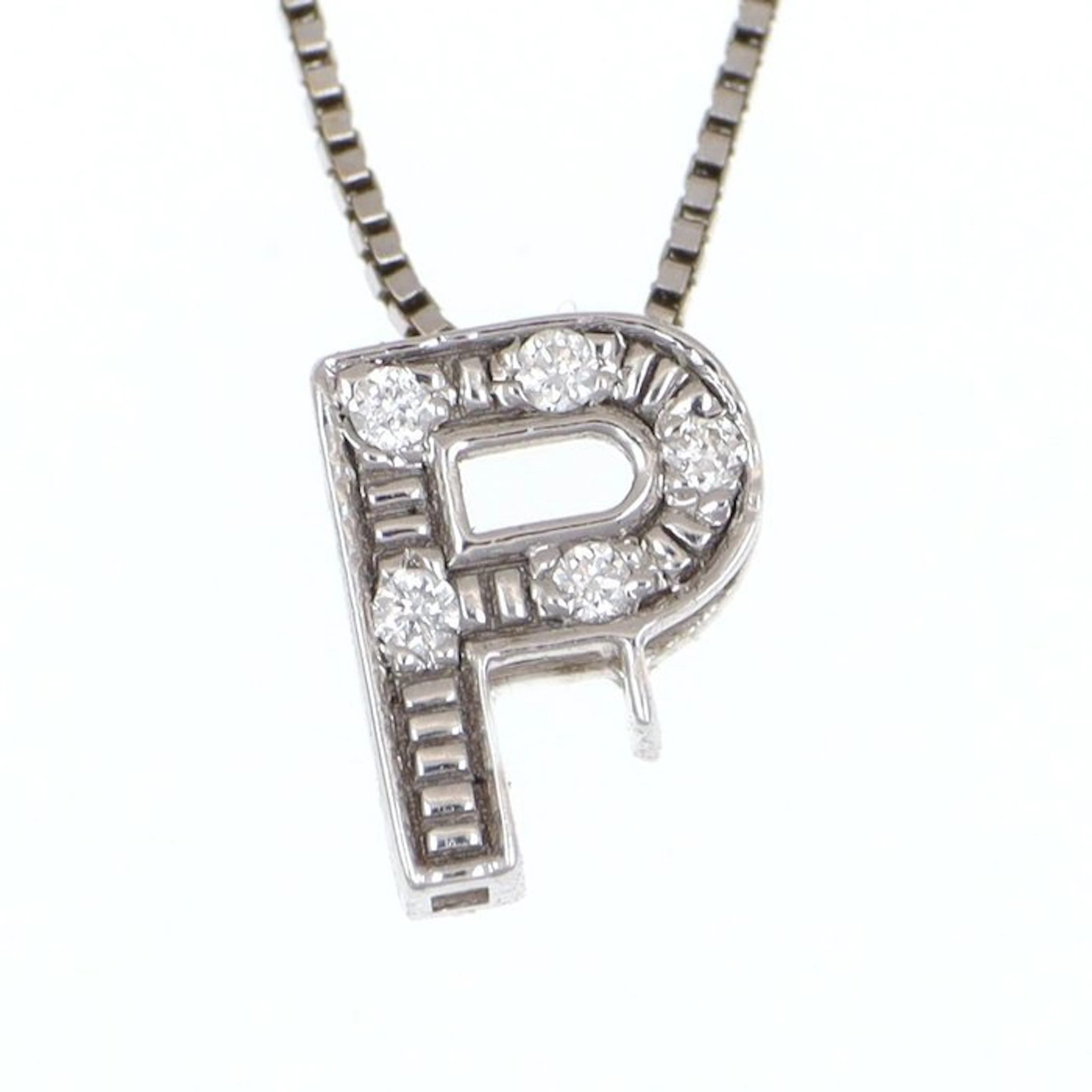 No reserve price - Necklace with pendant - 18 kt. White gold Diamond (Natural)