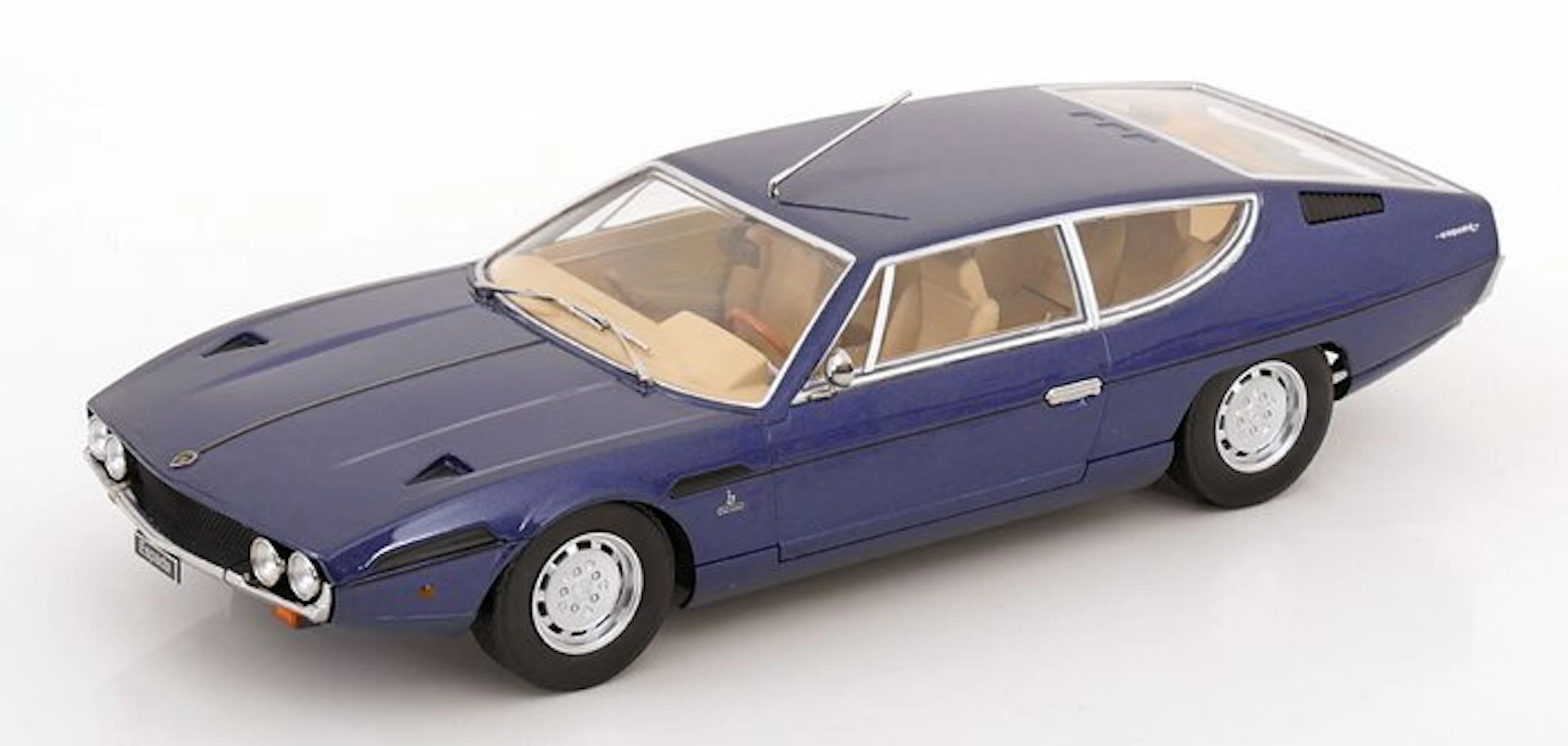 KK-Scale 1:18 - Model car - Lamborghini Espada S2 – 1970 – Donkerblauw metallic