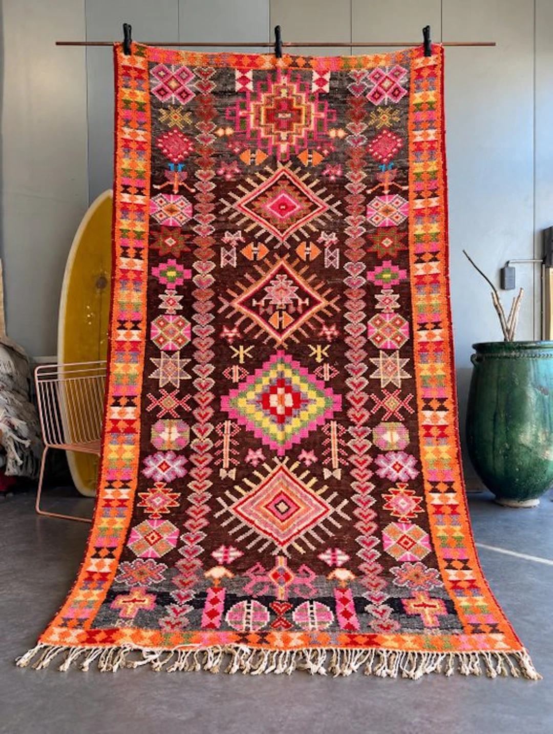 Mid-Century Modern Moroccan Boujad Rug - Rug - 325 cm - 170 cm