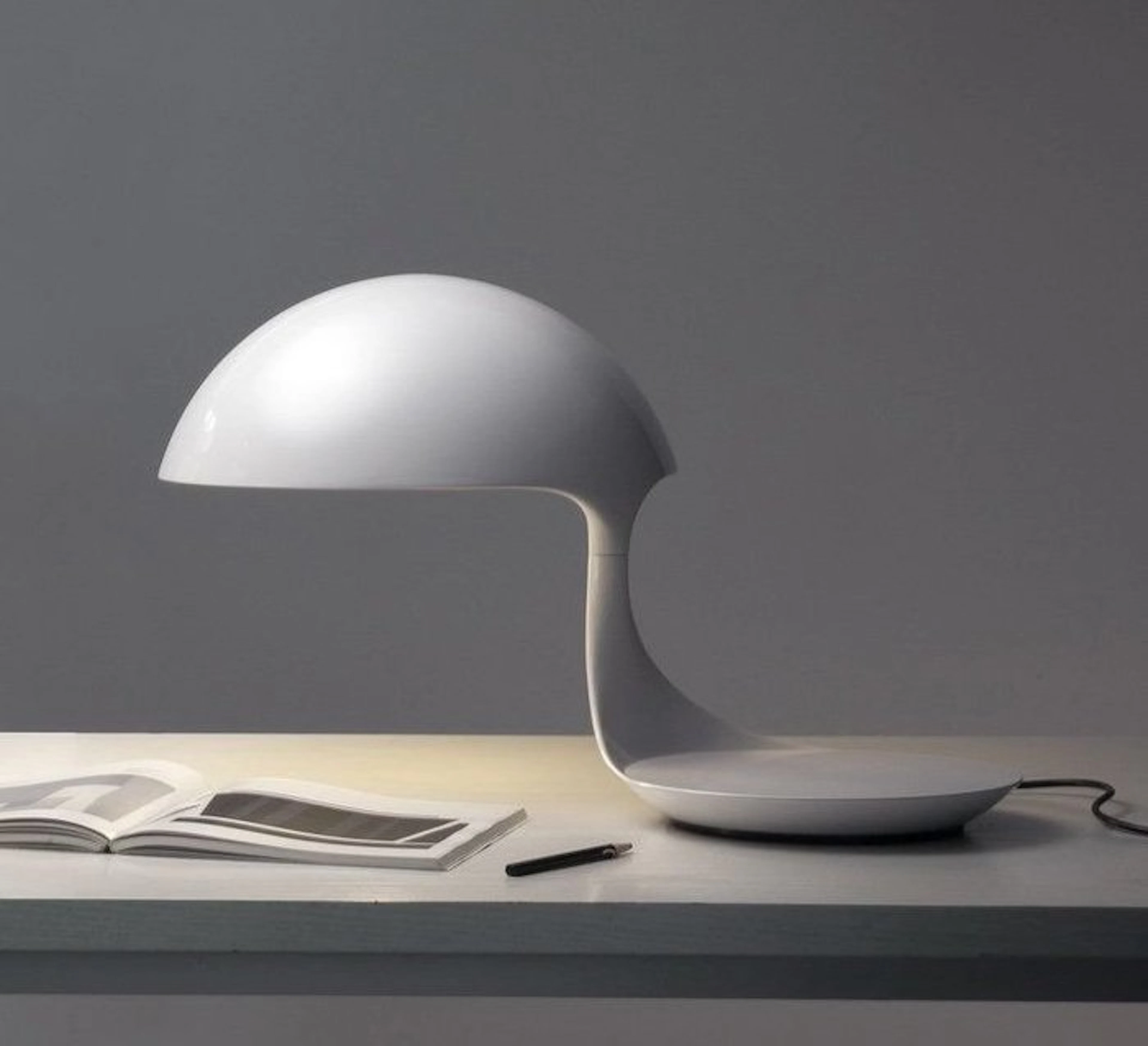 Martinelli Luce - Table lamp - Cobra bianco - Metal