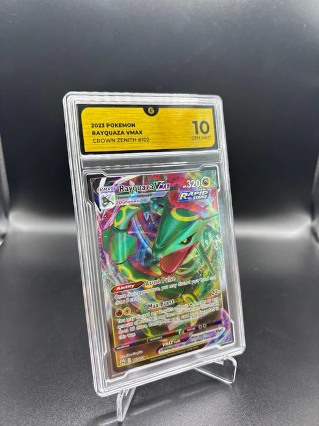 Pokémon - 1 Graded card - Rayquaza VMAX 102 Crown Zenith - GG 10