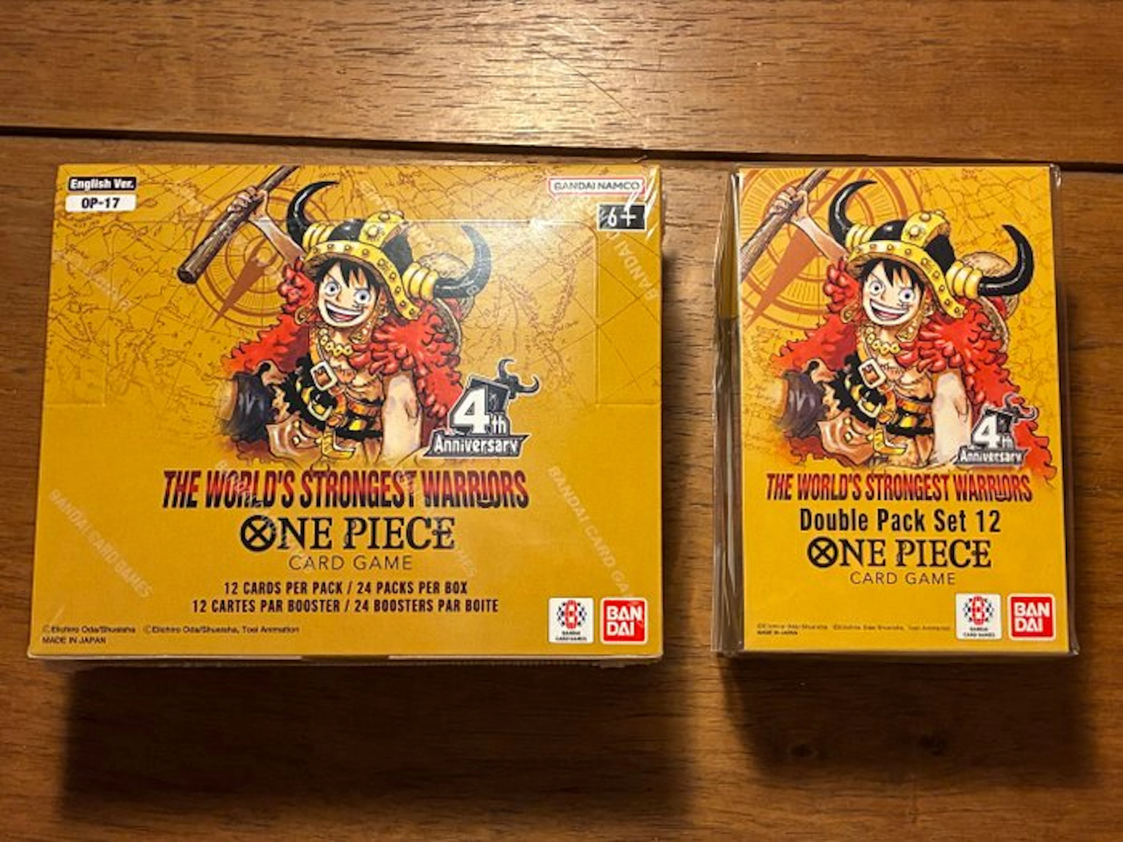 Bandai - 2 Booster box - One Piece - Display & Double...