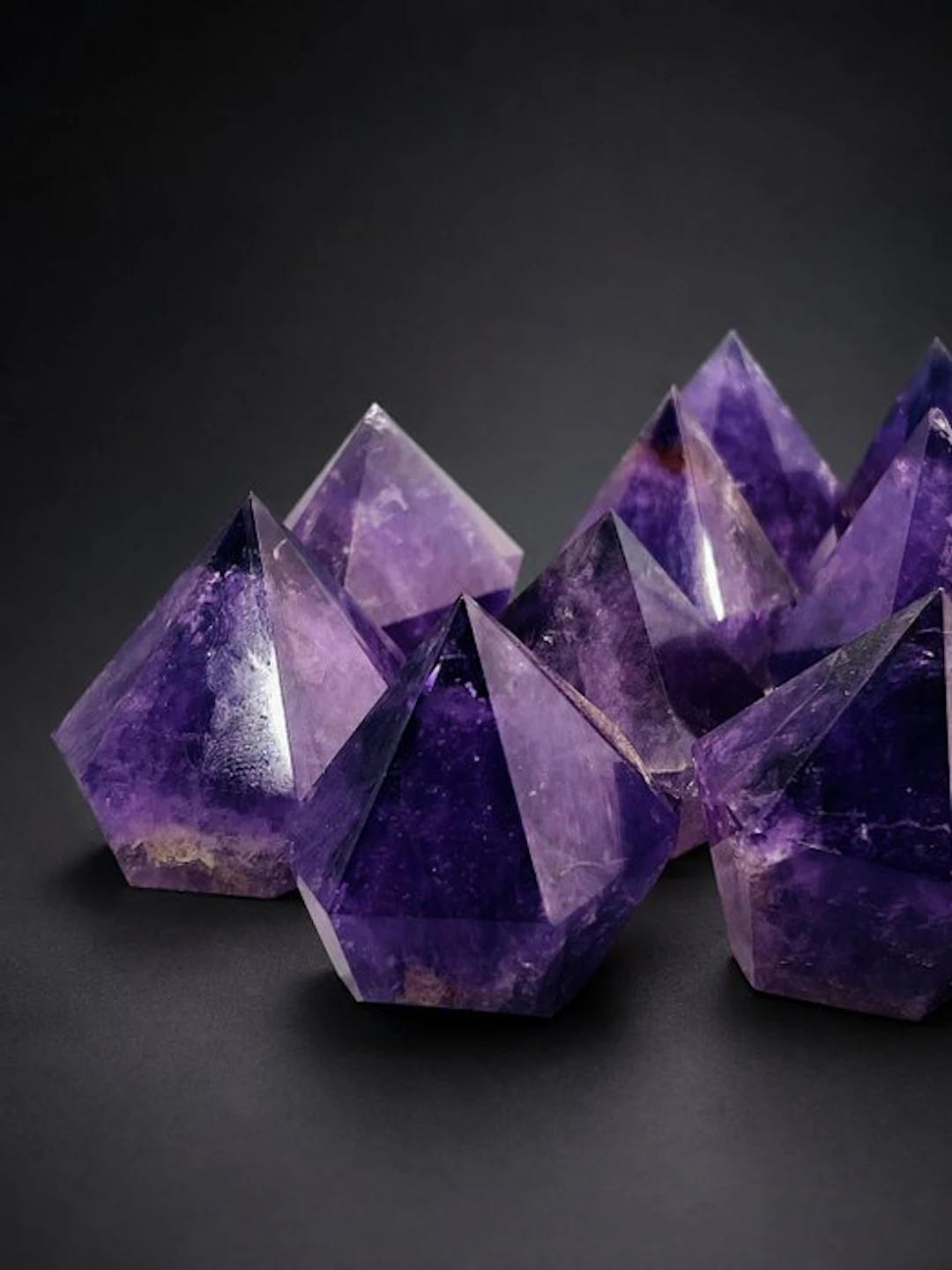 Deep Purple Amethyst Points | 40-50mm | Premium Polished...