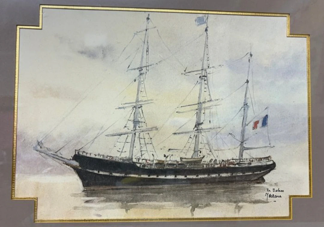 Yves de Mare (1924-1988) - NO RESERVE - Bateau Belem