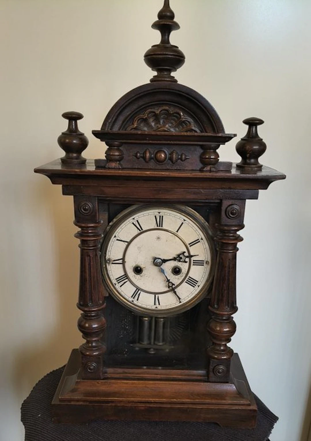 Table Regulator - Art Deco walnut wood - 1920-1930 - Junghans table clock