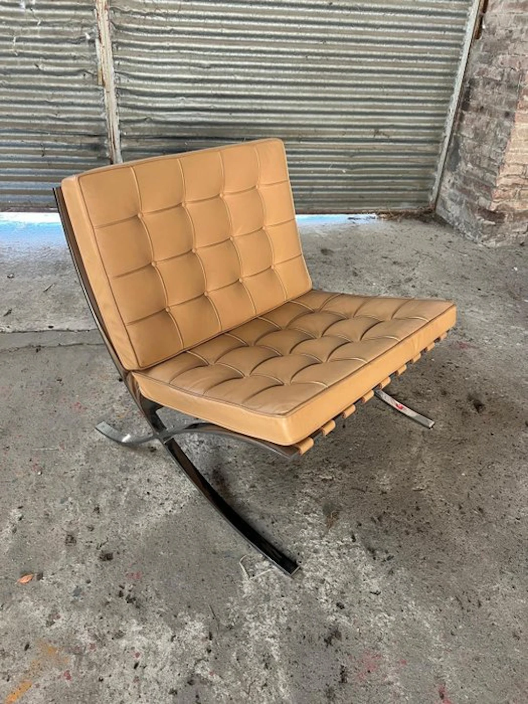 Knoll - Ludwig Mies van der Rohe - Armchair - Barcelona chair - Stainless steel