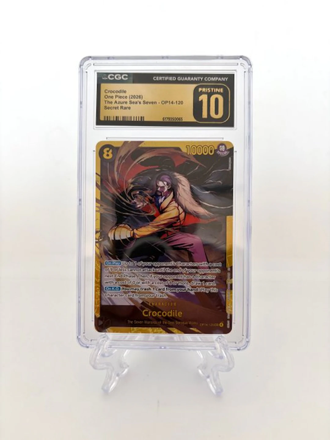 One Piece - 1 Graded card - One Piece - Crocodile- The...