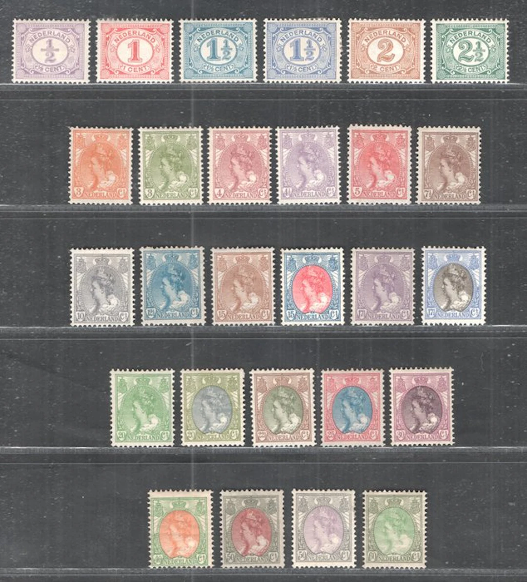 Netherlands 1899/1921 - Queen Wilhelmina 'Fur Collar'...